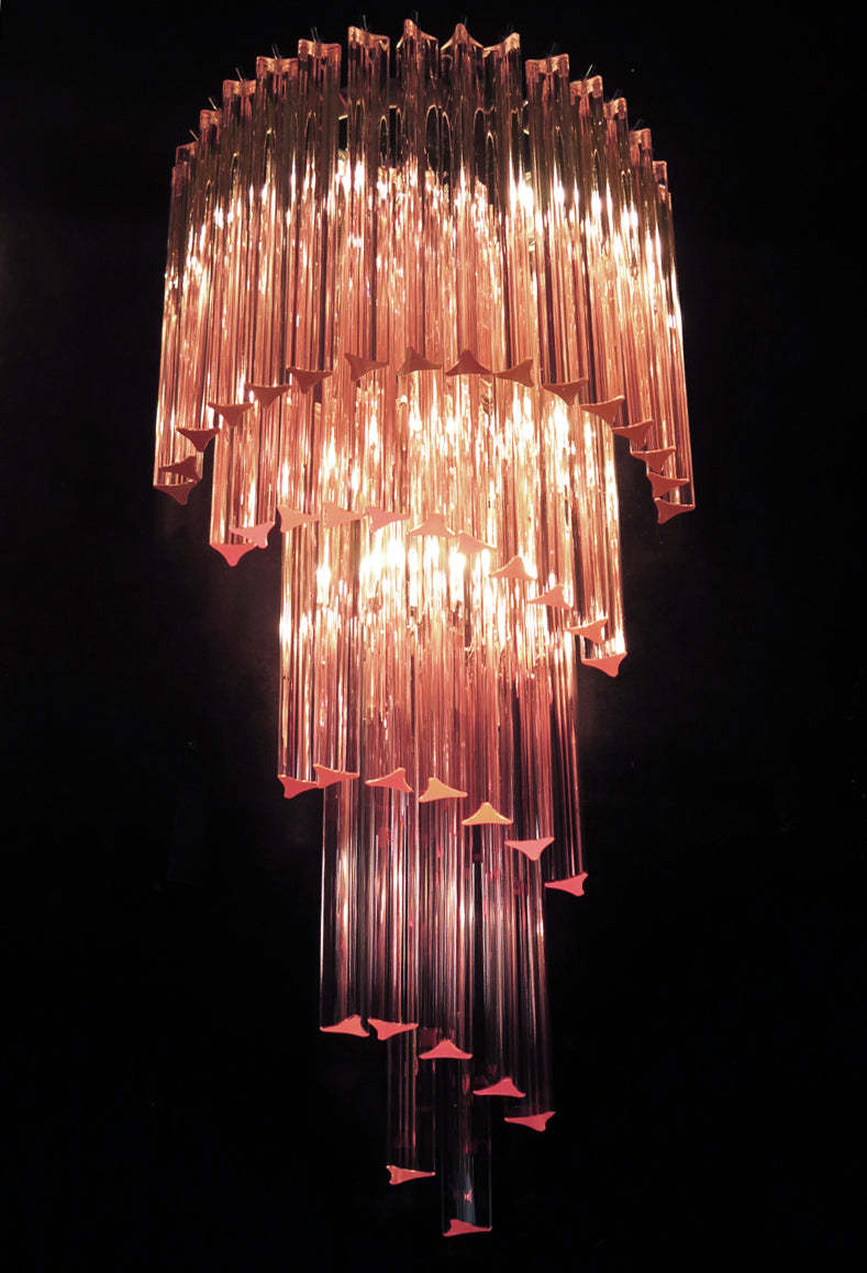 Murano Vegglampe – 41 Rosa Prismeglass – 2 stk – detalj 9 – Murano Classics