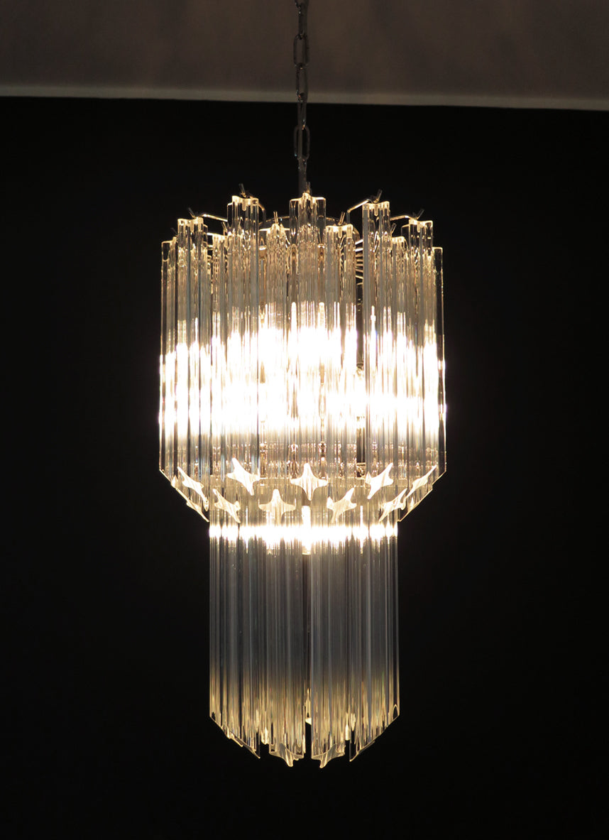 Murano Lysekrone – 46 Klare Prismeglass – detalj 5 – Murano Classics