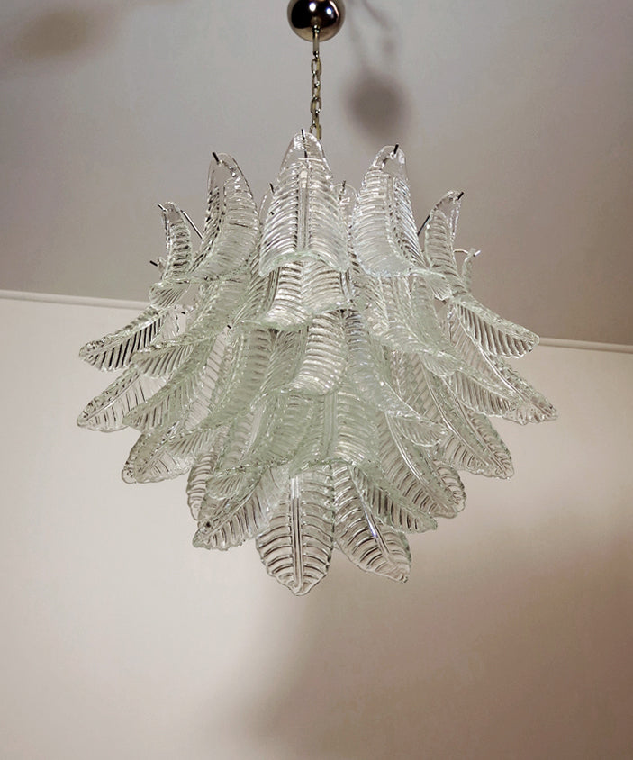 Murano Lysekrone – 36 Klare Felciglass – detalj 6 – Murano Classics