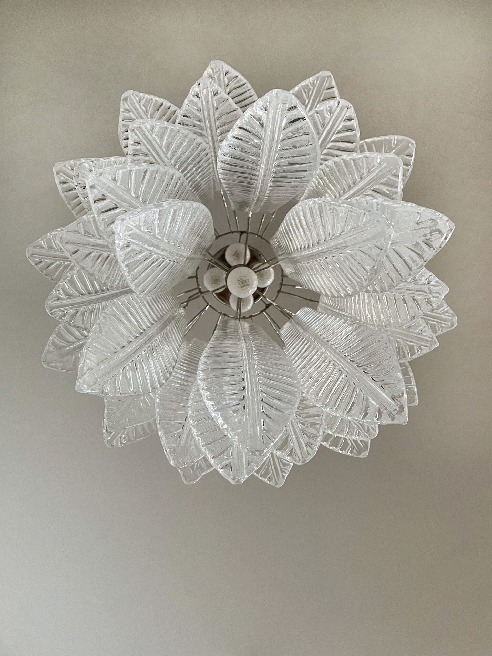 Murano Lysekrone – 41 Klare Felciglass – detalj 6 – Murano Classics