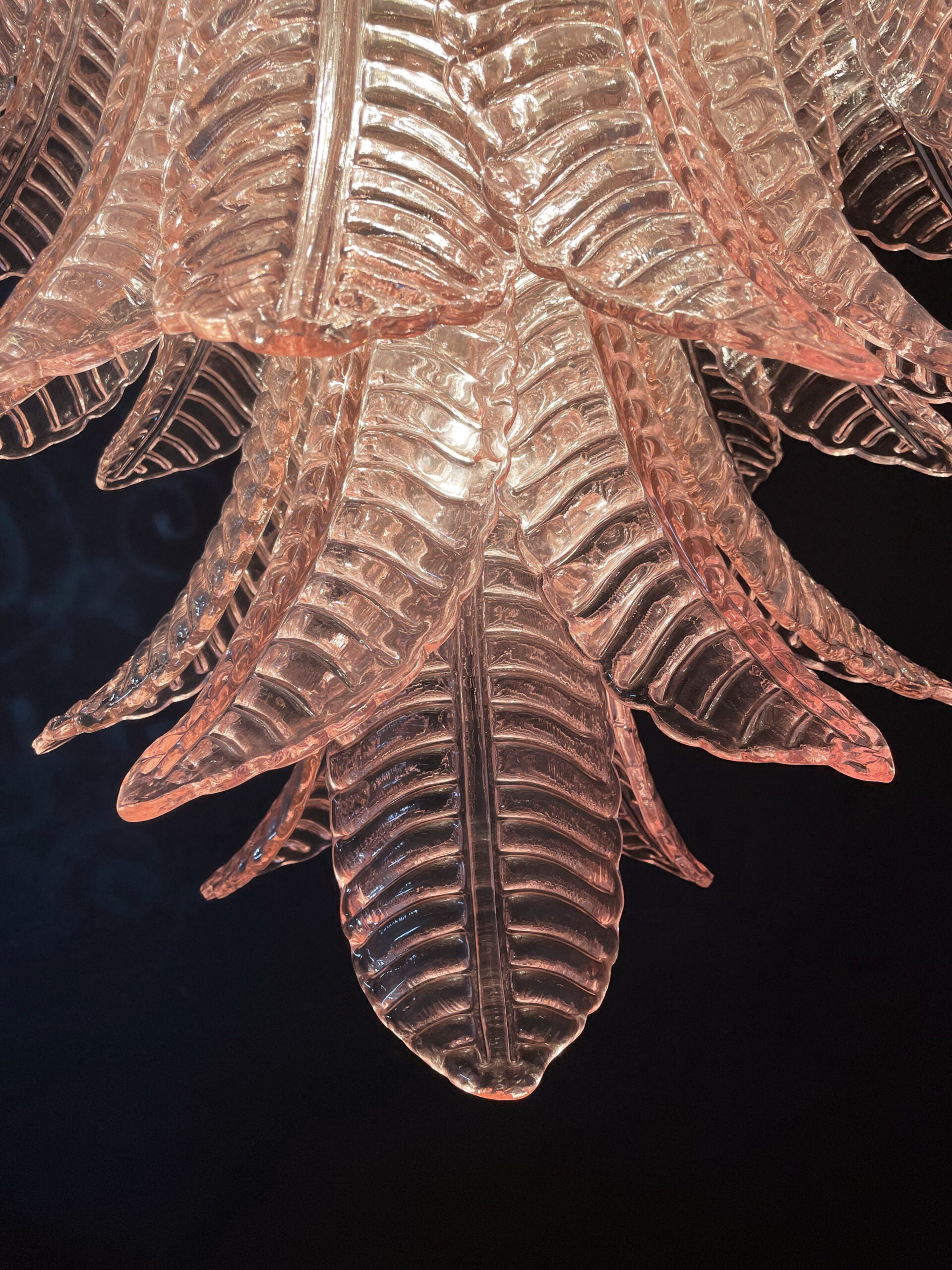 Murano Lysekrone – 75 Rosa Felciglass – detalj 4 – Murano Classics