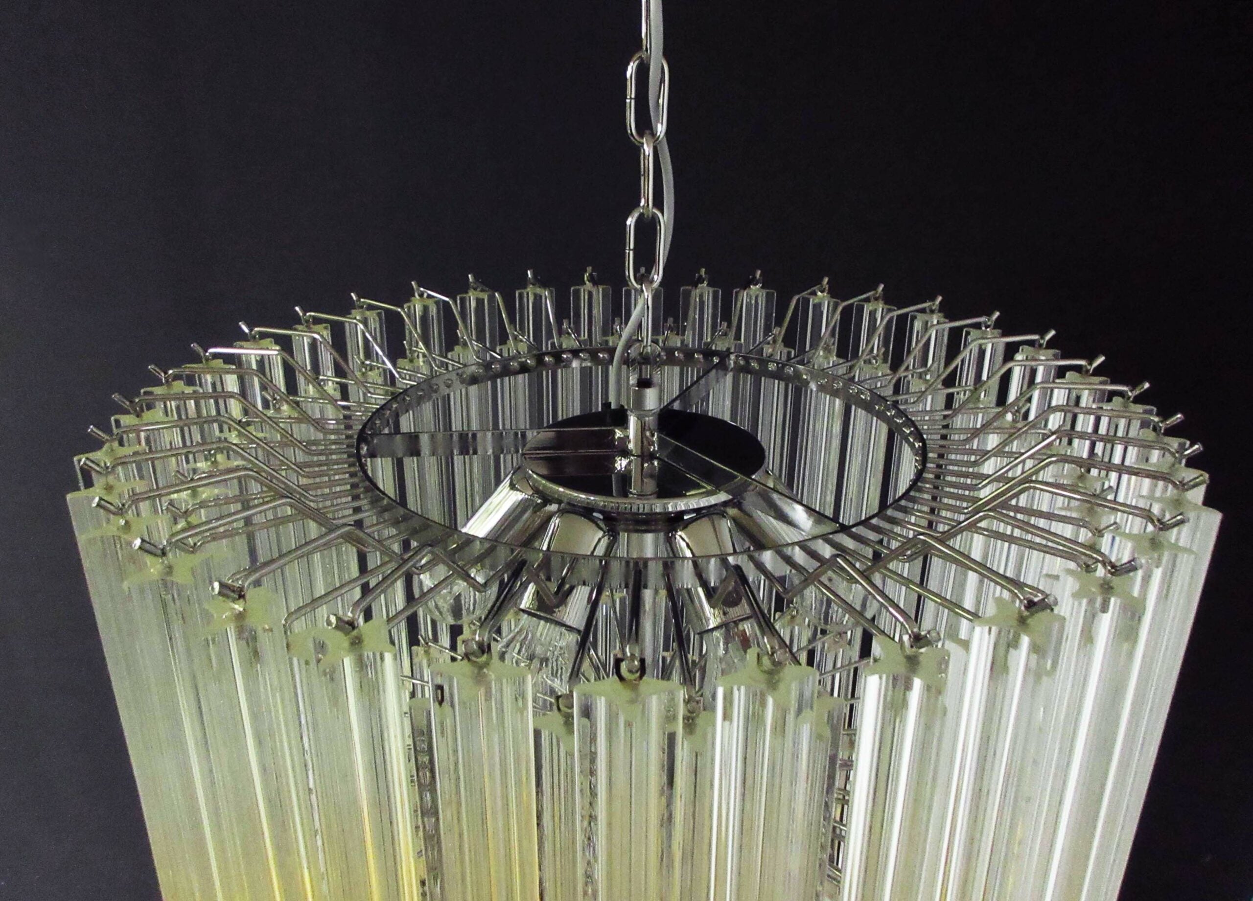 Murano Lysekrone – 163 Klare Prismeglass – detalj 2 – Murano Classics