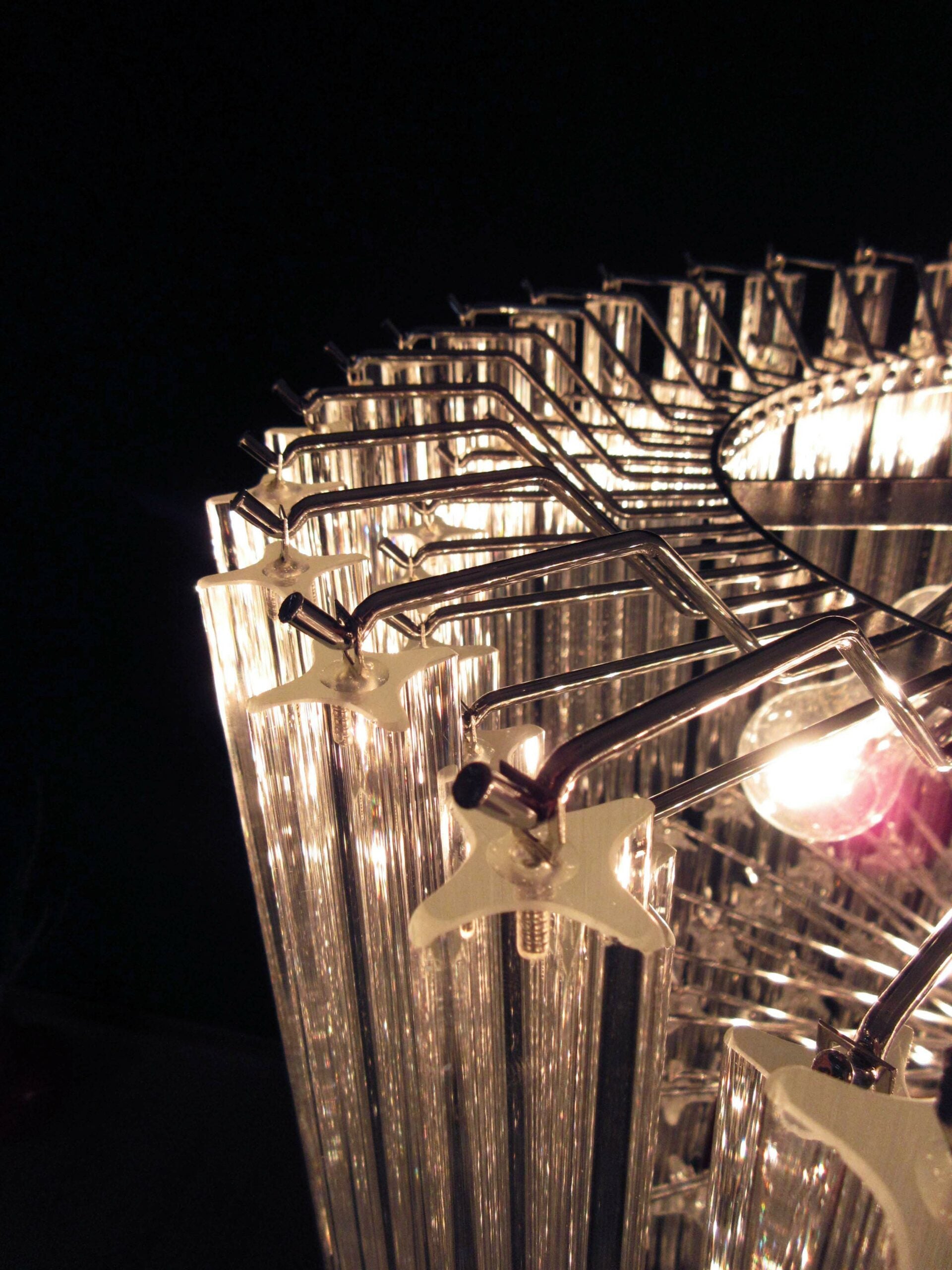 Murano Lysekrone – 163 Klare Prismeglass – detalj 7 – Murano Classics