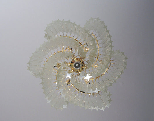 Murano Lysekrone | 114 Klare Prismeglass