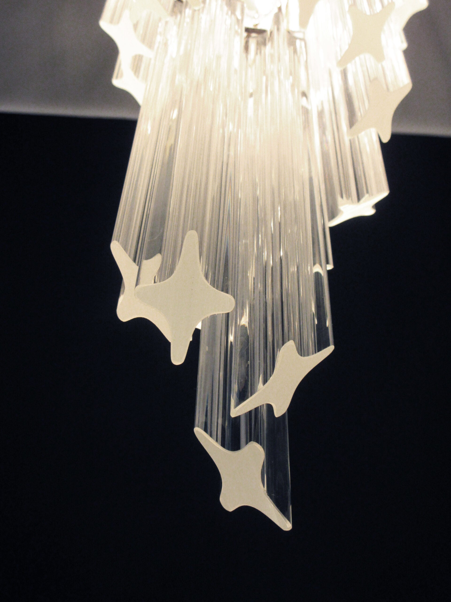 Murano Lysekrone – 166 Klare Prismeglass – detalj 3 – Murano Classics