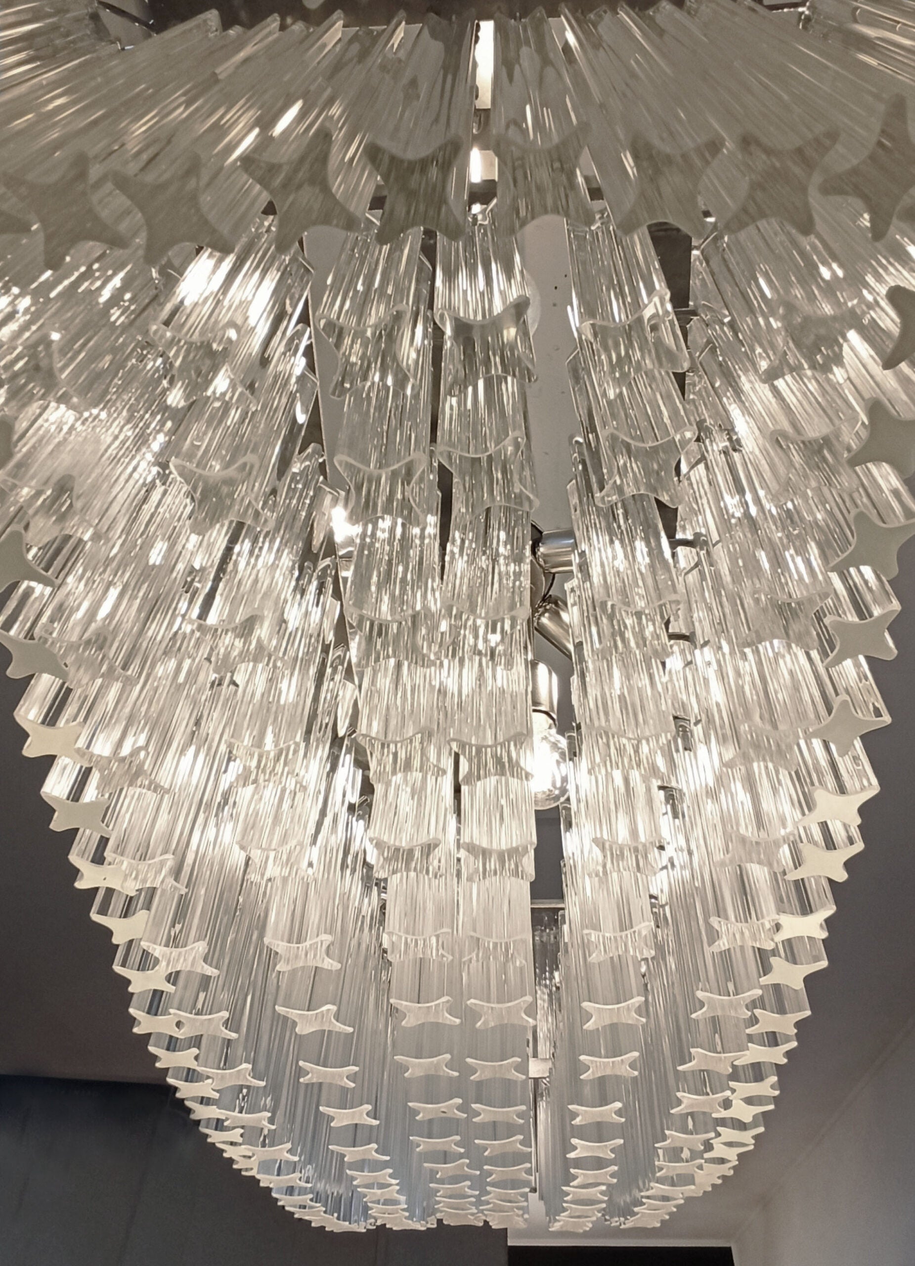 Murano Lysekrone – 292 Klare Prismeglass – detalj 7 – Murano Classics