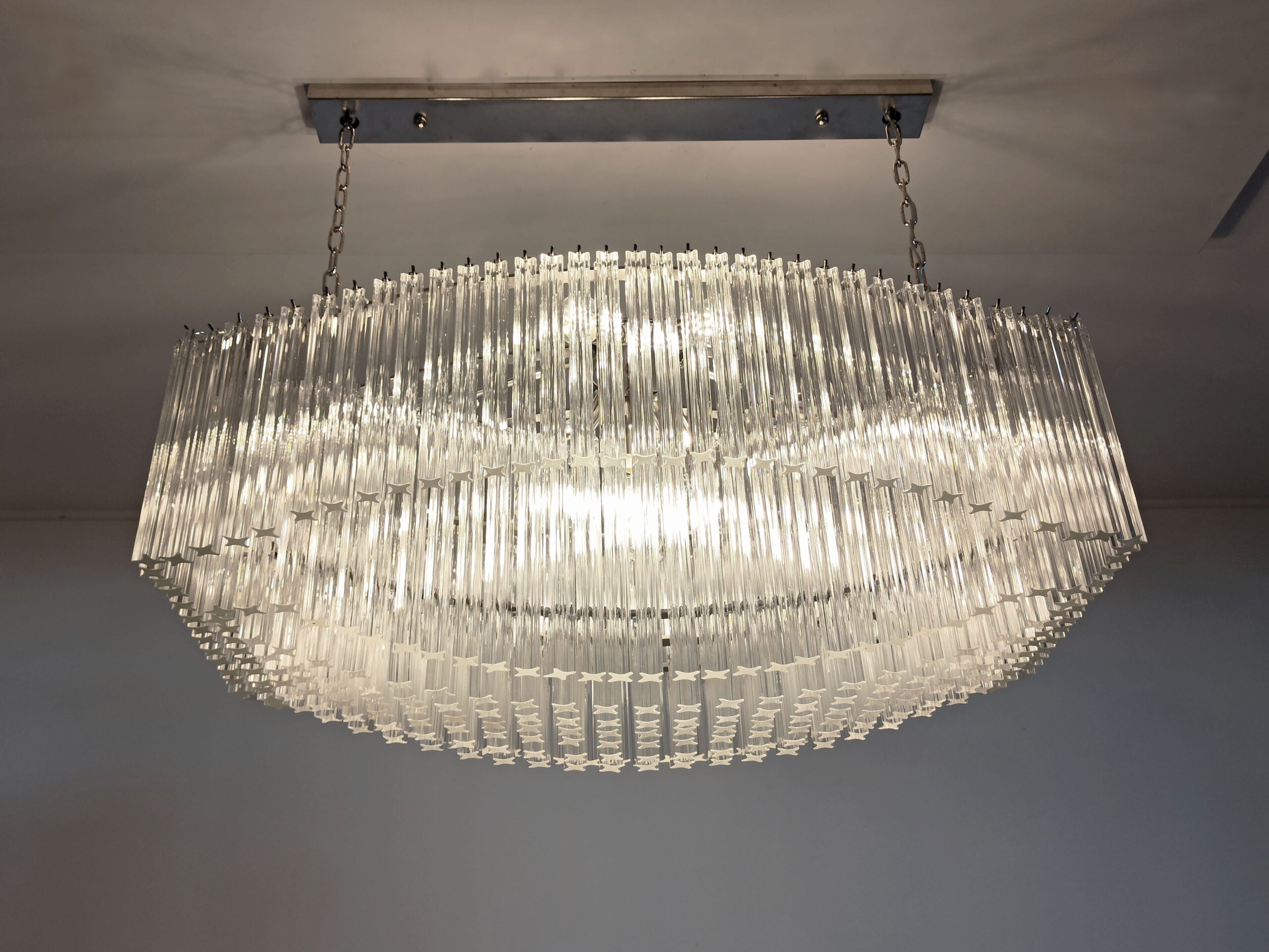 Murano Lysekrone – 292 Klare Prismeglass – detalj 3 – Murano Classics