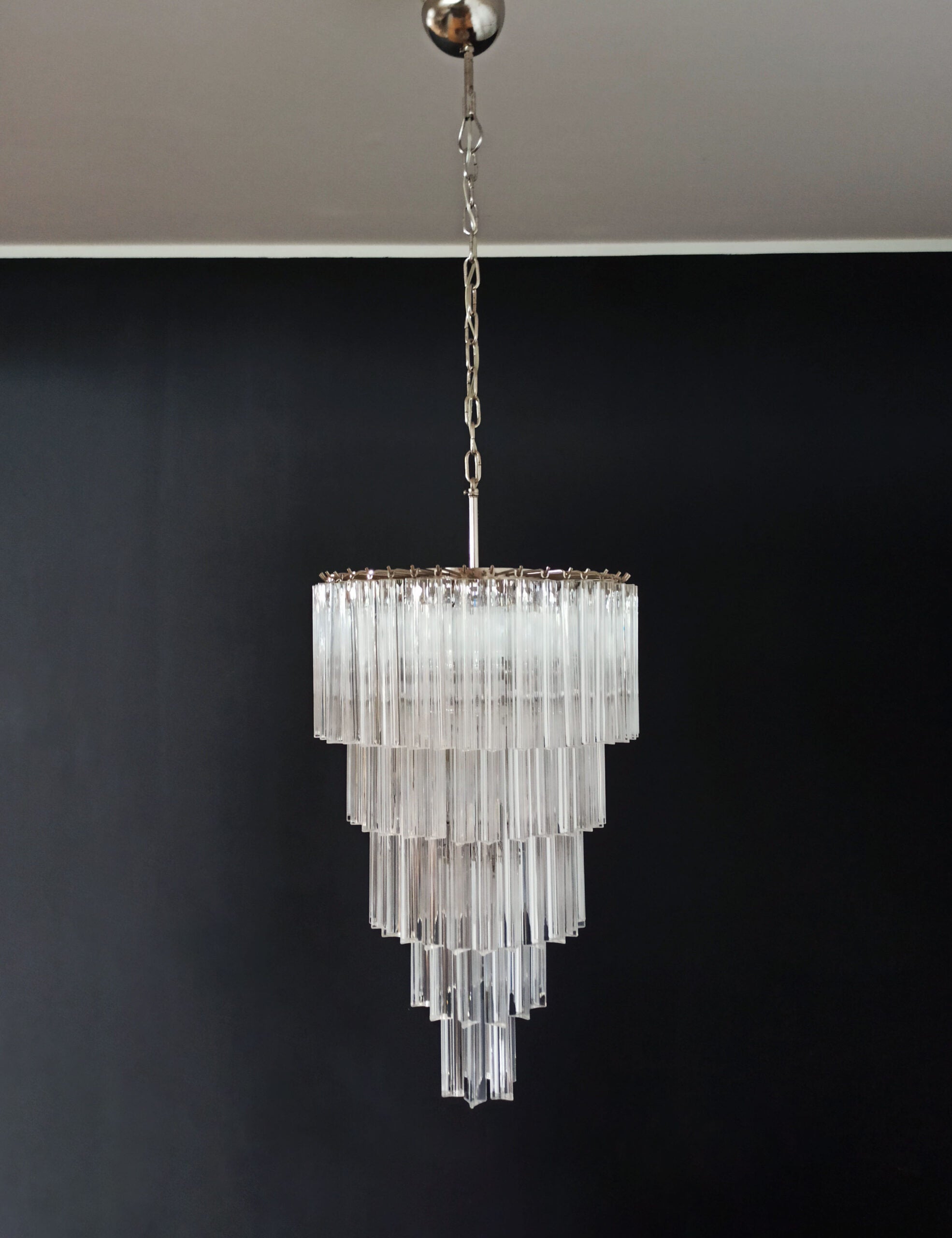 Murano Lysekrone – 111 Klare Prismeglass – detalj 6 – Murano Classics