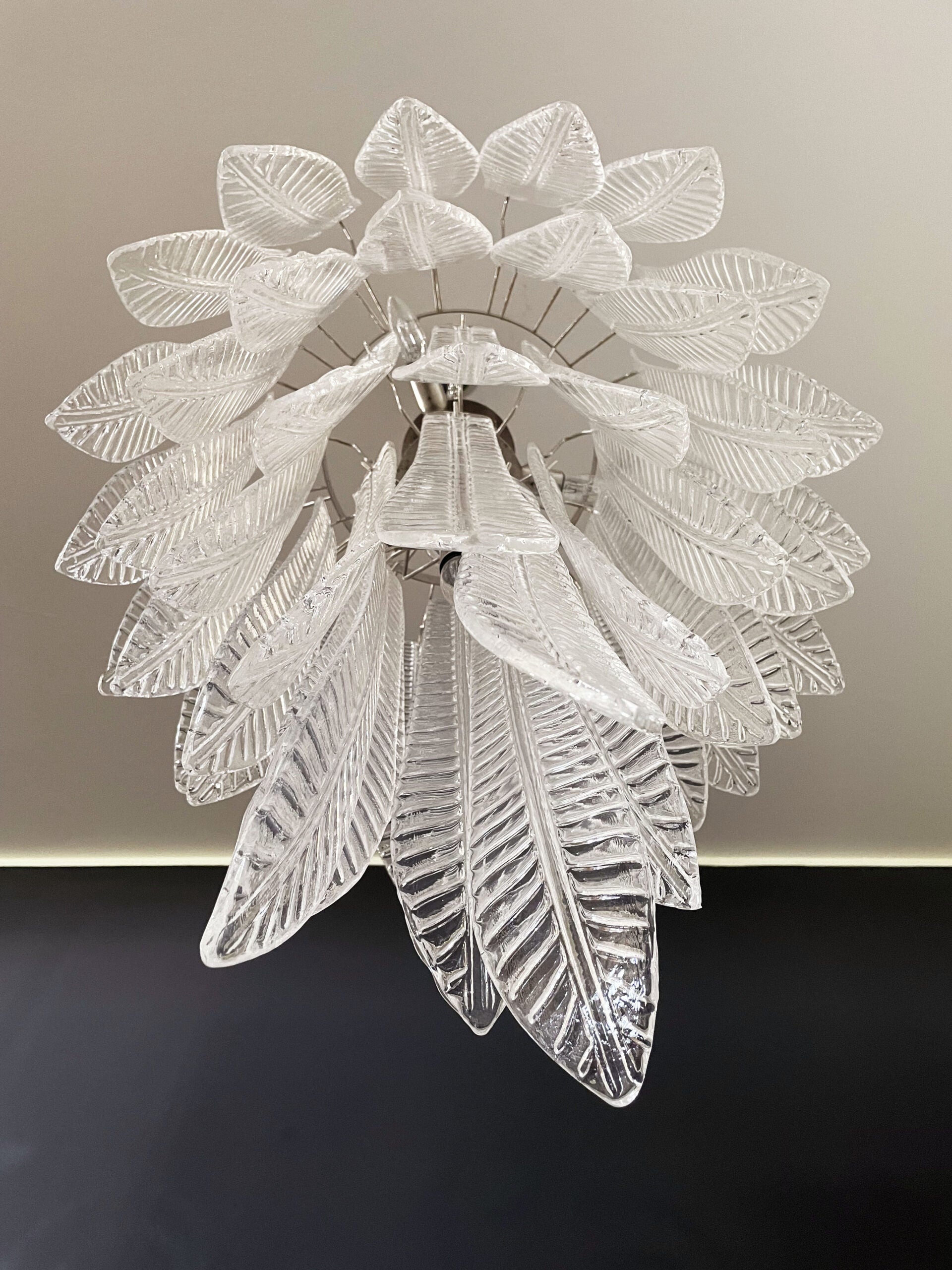 Murano Lysekrone – 52 Klare Felciglass – detalj 5 – Murano Classics