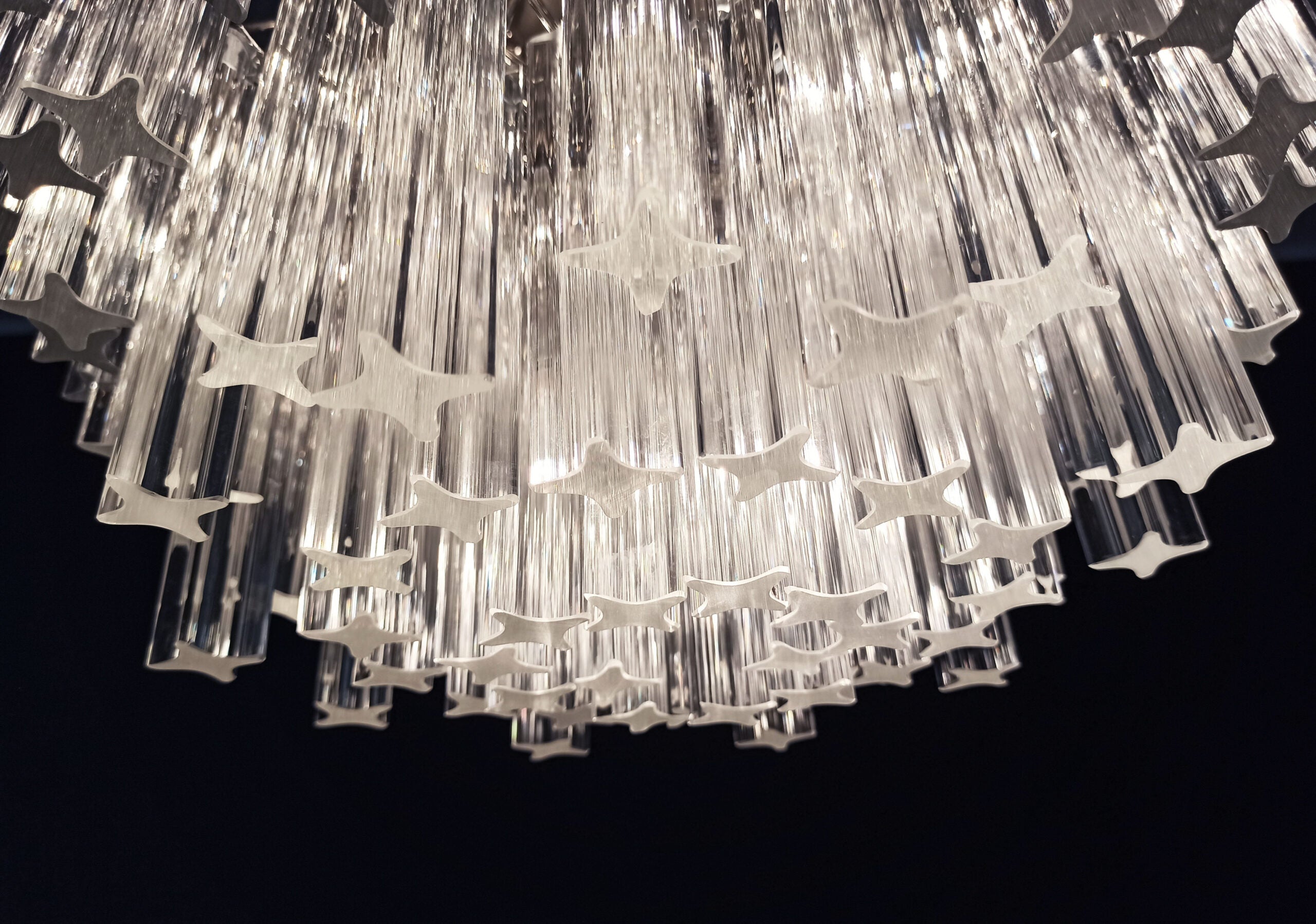 Murano Lysekrone – 107 Klare Prismeglass – detalj 5 – Murano Classics
