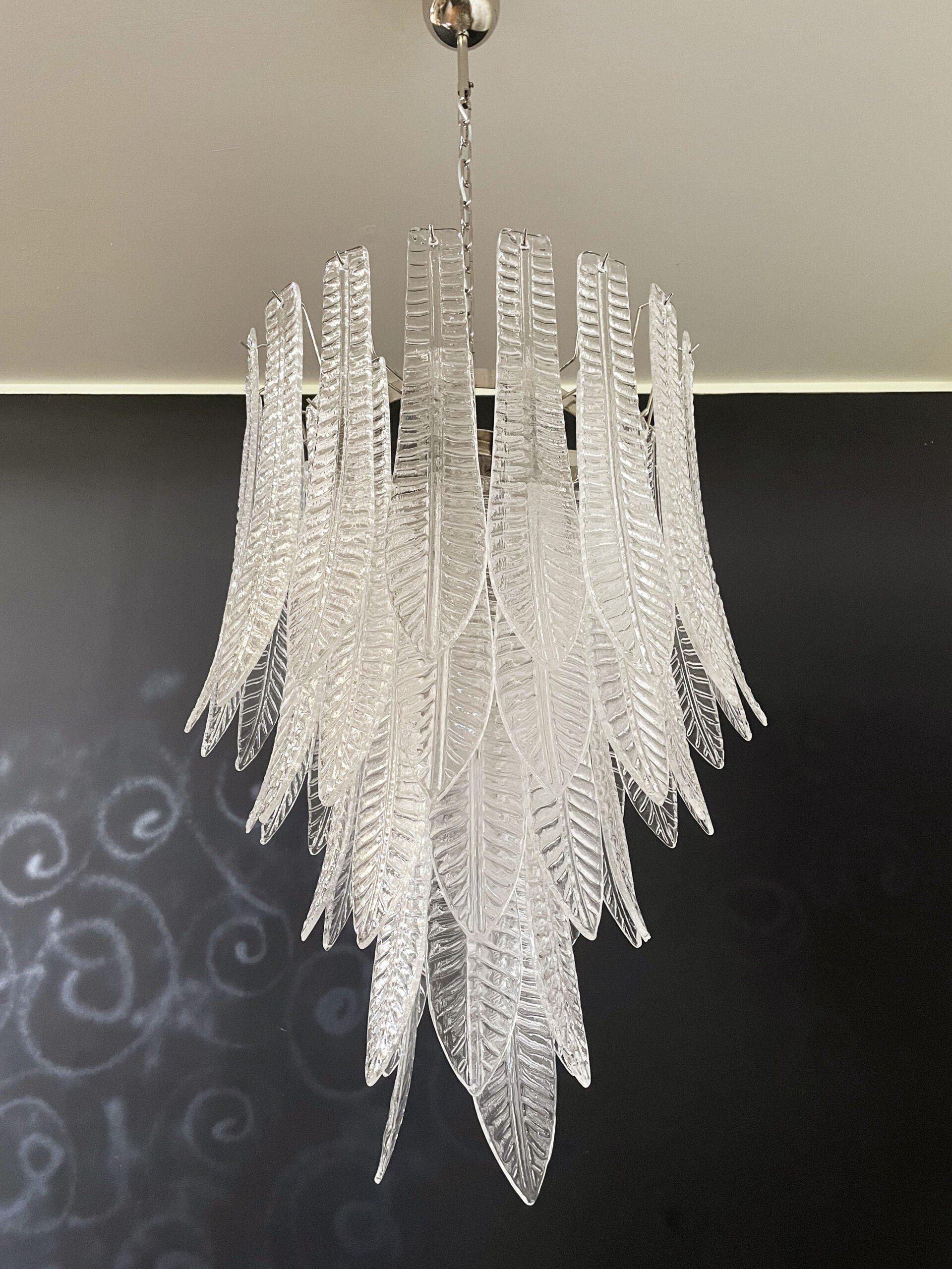 Murano Lysekrone – 52 Klare Felciglass – detalj 7 – Murano Classics