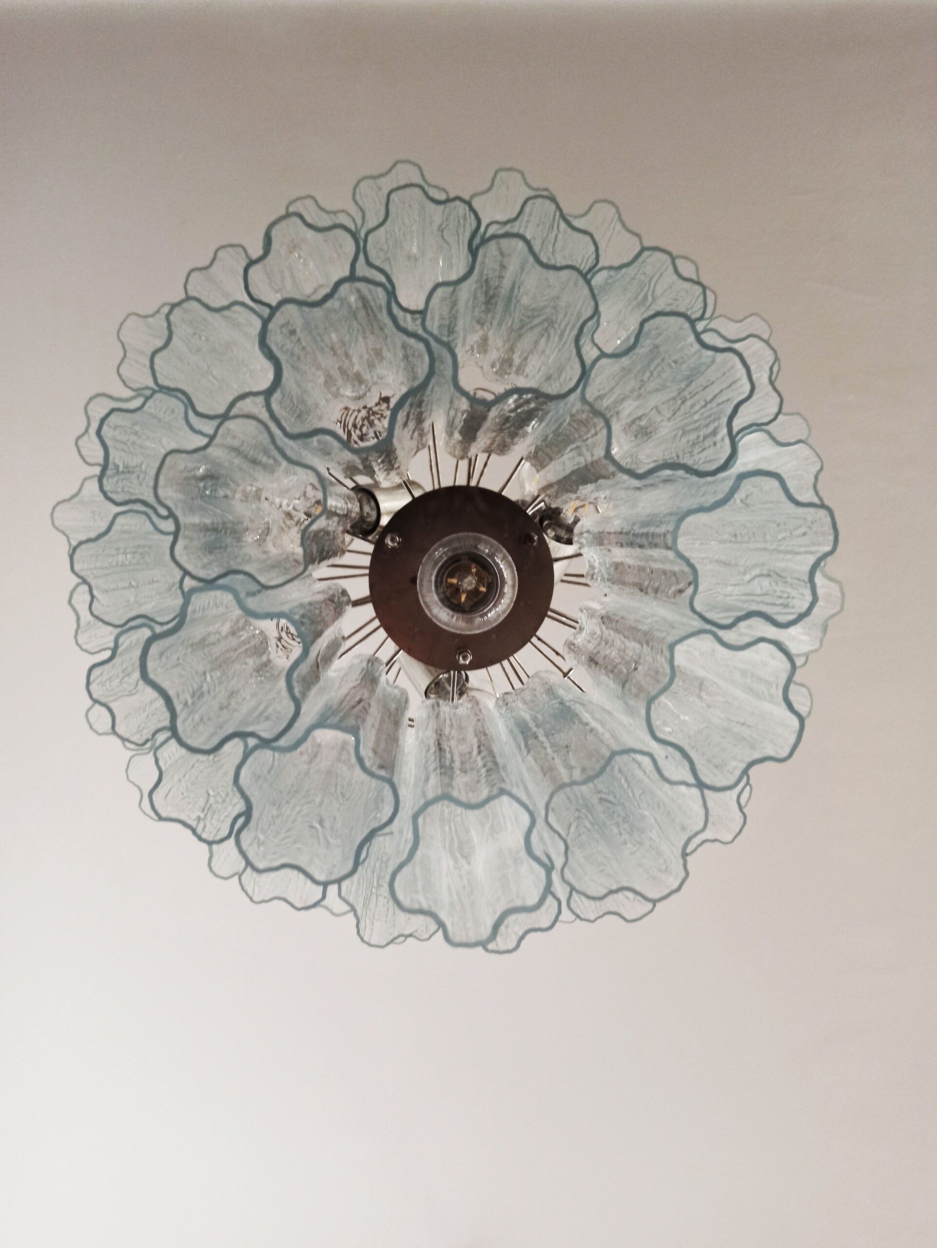 Murano Lysekrone – 52 Klare Glassrør – detalj 4 – Murano Classics