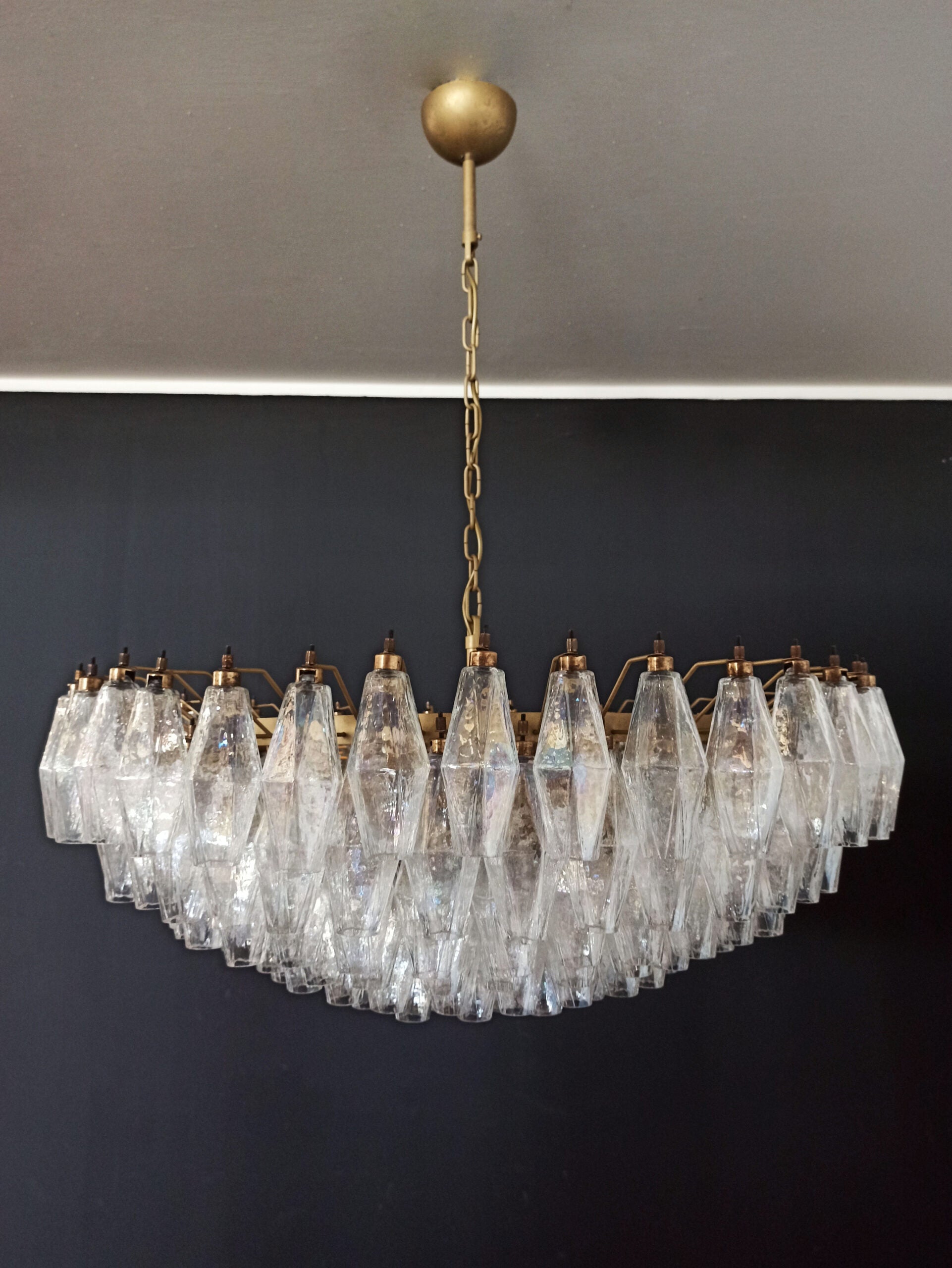 Murano Lysekrone – 185 Irisklare Poliedriglass – detalj 3 – Murano Classics