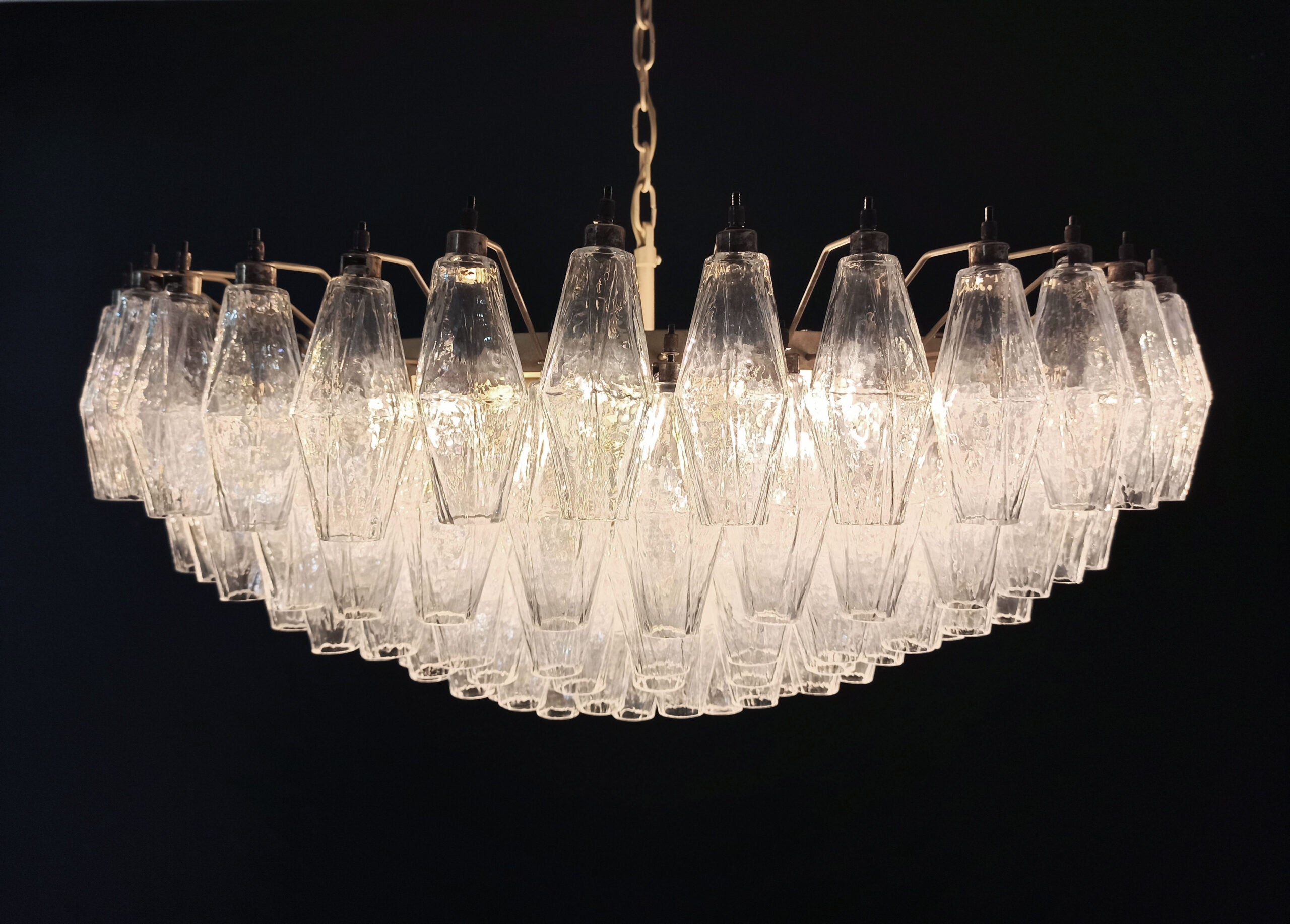 Murano Lysekrone – 185 Irisklare Poliedriglass – detalj 10 – Murano Classics