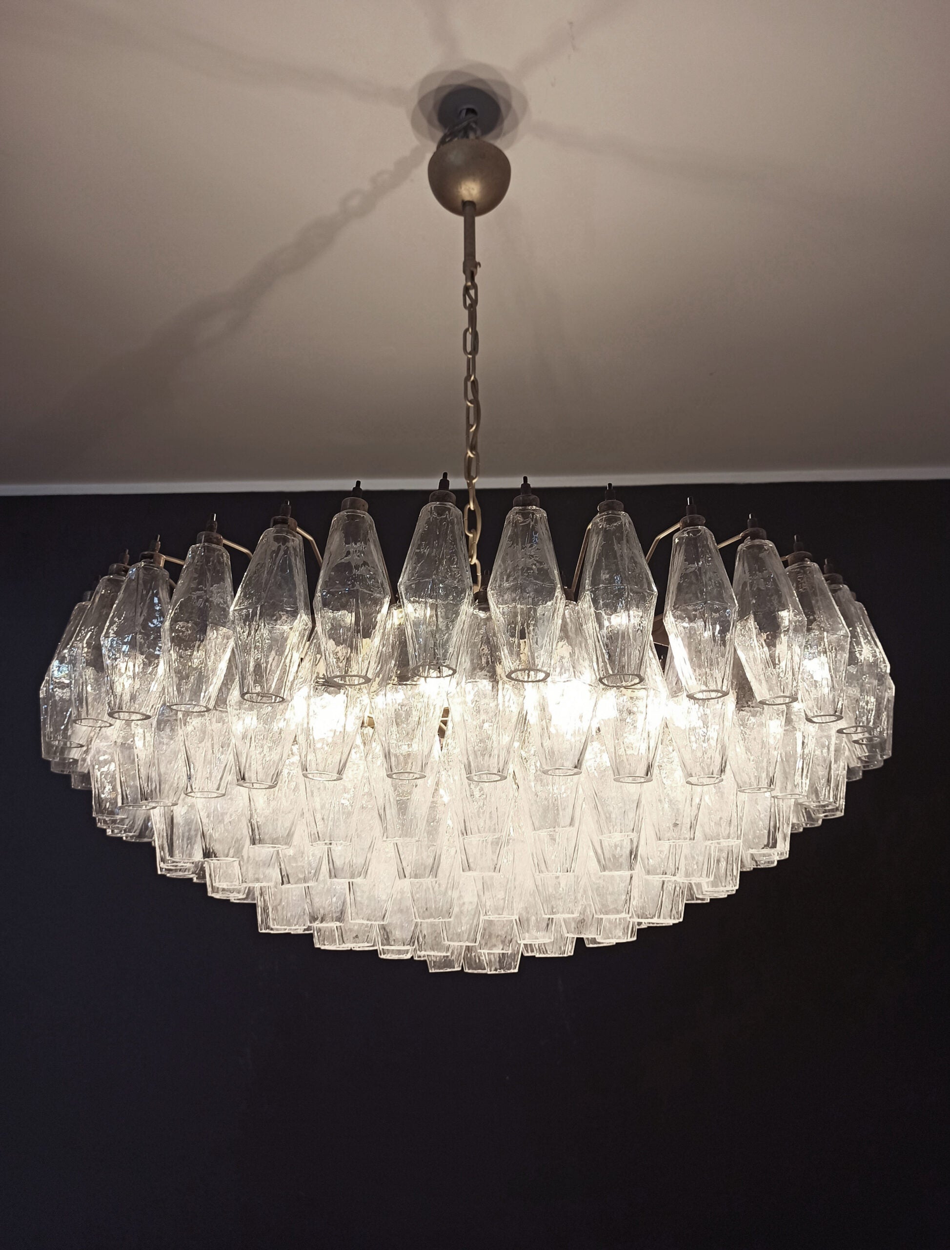 Murano Lysekrone – 185 Irisklare Poliedriglass – detalj 8 – Murano Classics