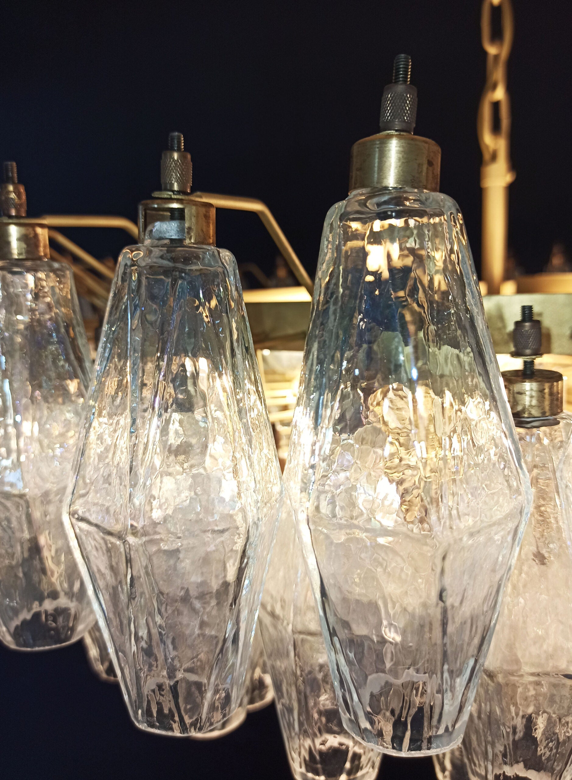 Murano Lysekrone – 185 Irisklare Poliedriglass – detalj 4 – Murano Classics