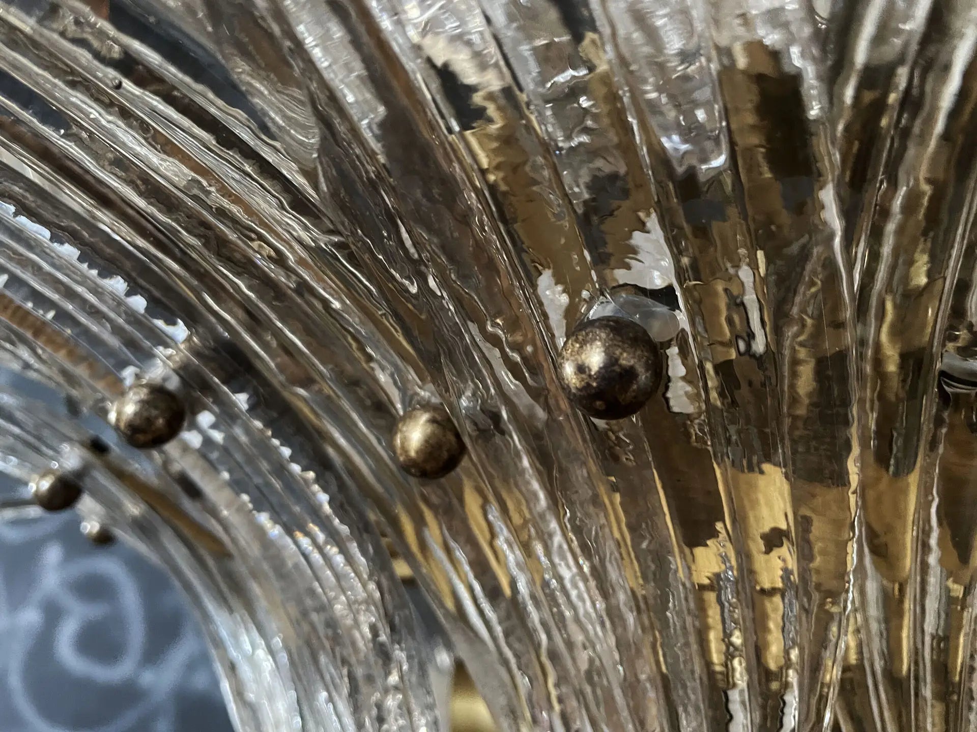Murano Lysekrone – 163 Røykfargede Palmeglass – detalj 4 – Murano Classics