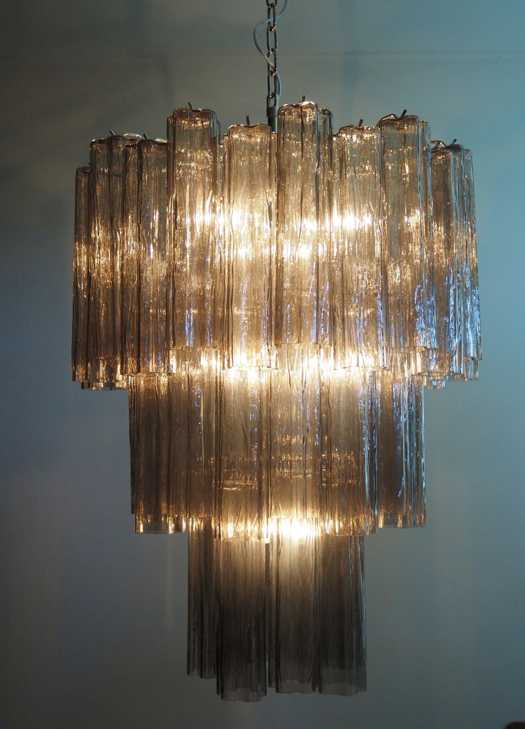 Murano Lysekrone – 48 Røyk Glassrør – detalj 9 – Murano Classics