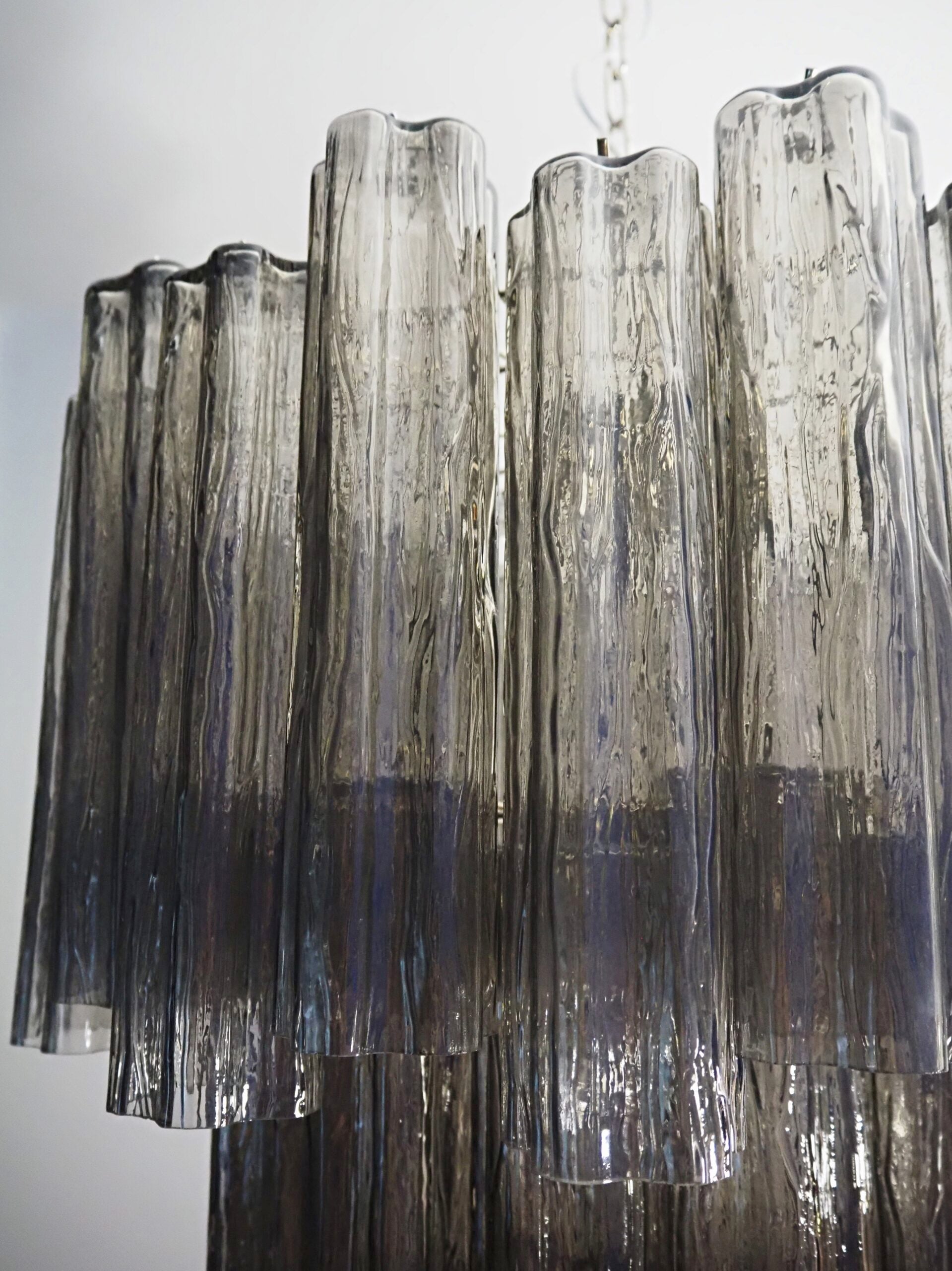 Murano Lysekrone – 48 Røyk Glassrør – detalj 6 – Murano Classics