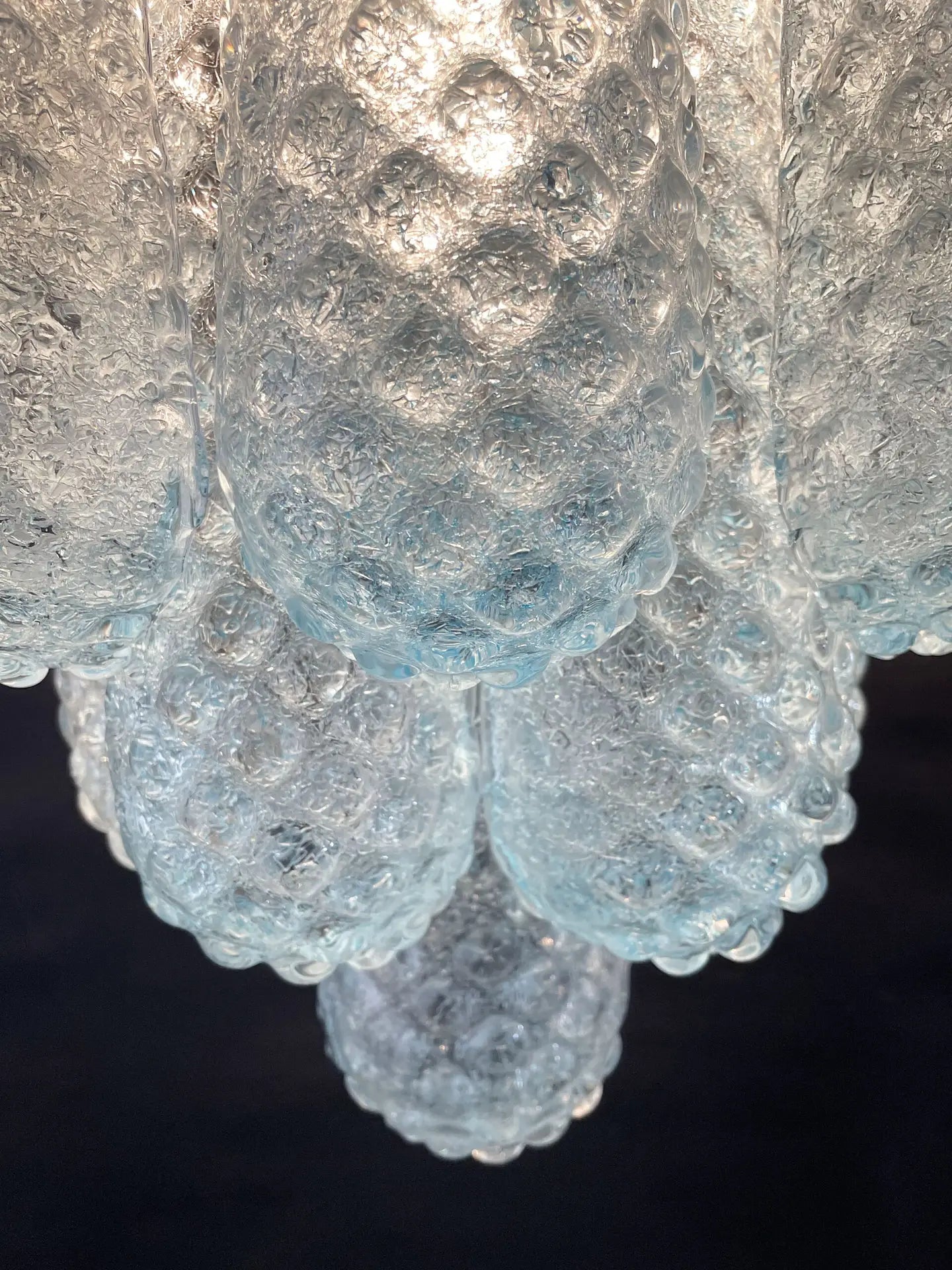Murano Vegglampe – 10 Blå Dråpeglass – 2 stk – detalj 5 – Murano Classics