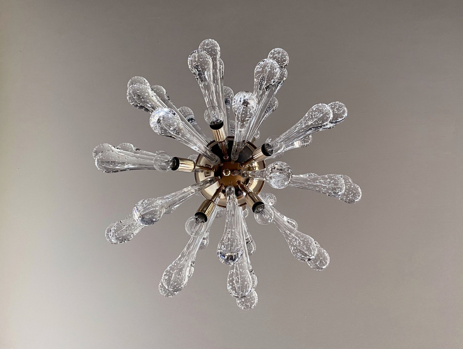 Murano Lysekrone – 50 Klare Sputnik – detalj 7 – Murano Classics