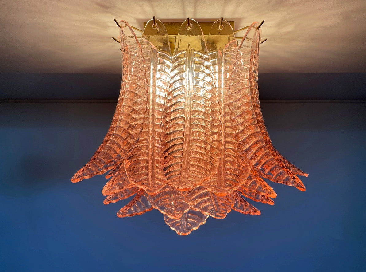 Murano Lysekrone – 32 Rosa Felciglass – detalj 5 – Murano Classics