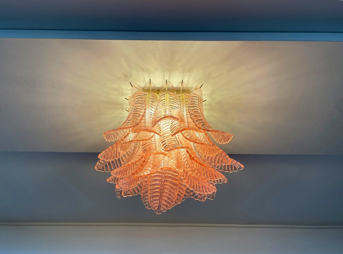 Murano Lysekrone – 32 Rosa Felciglass – detalj 8 – Murano Classics