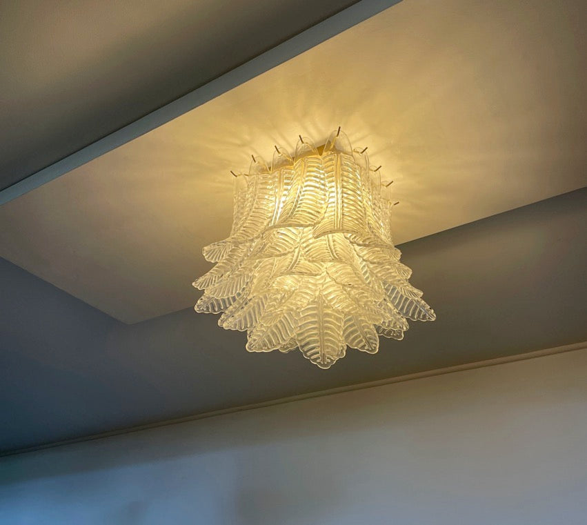 Murano Lysekrone – 32 Klare Felciglass – detalj 7 – Murano Classics