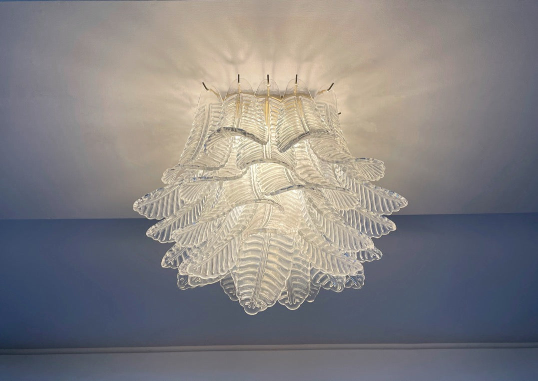 Murano Lysekrone – 32 Klare Felciglass – detalj 5 – Murano Classics