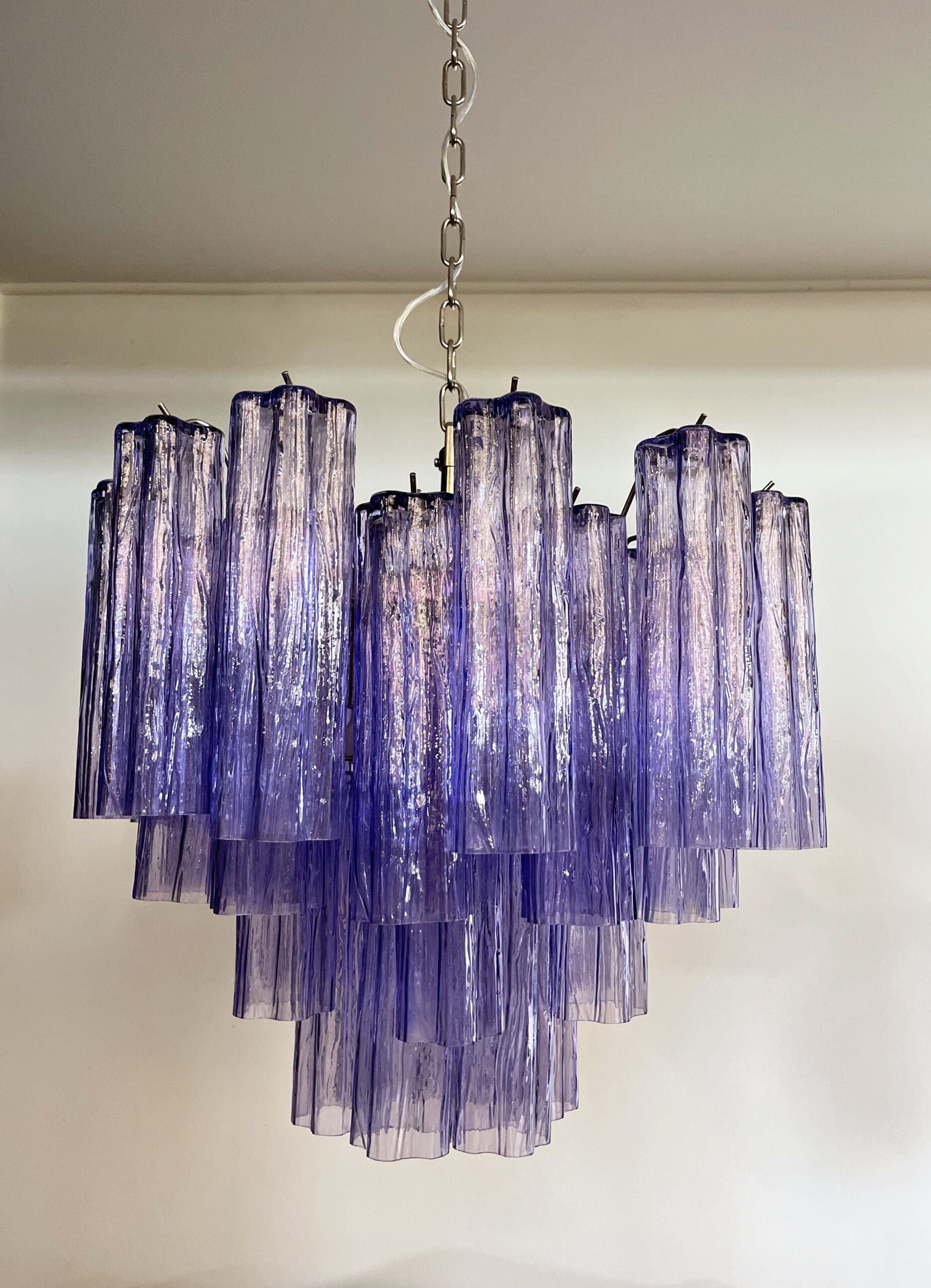 Murano Lysekrone – 36 Lilla Glassrør – Murano Classics