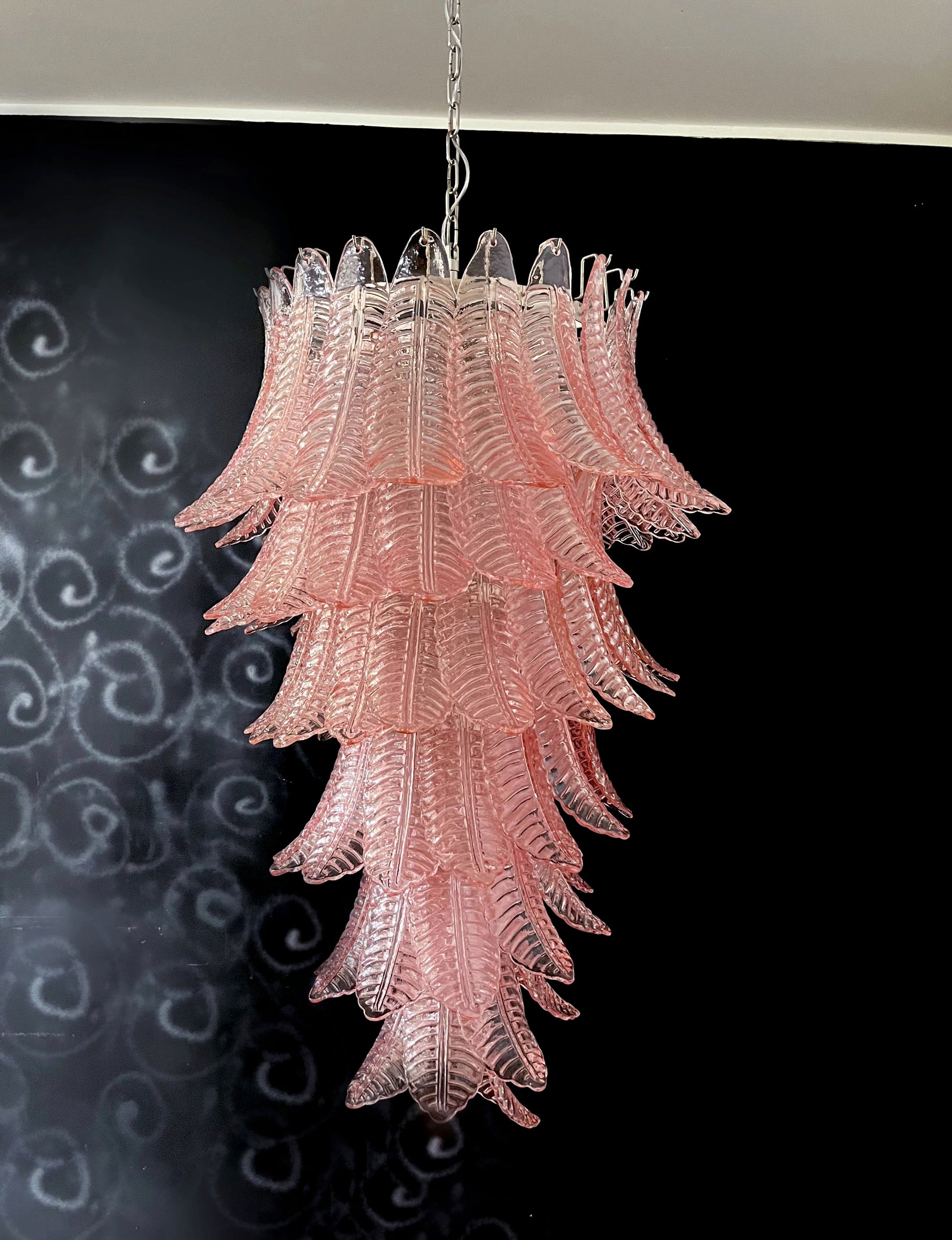 Murano Lysekrone – 83 Rosa Felciglass – detalj 7 – Murano Classics