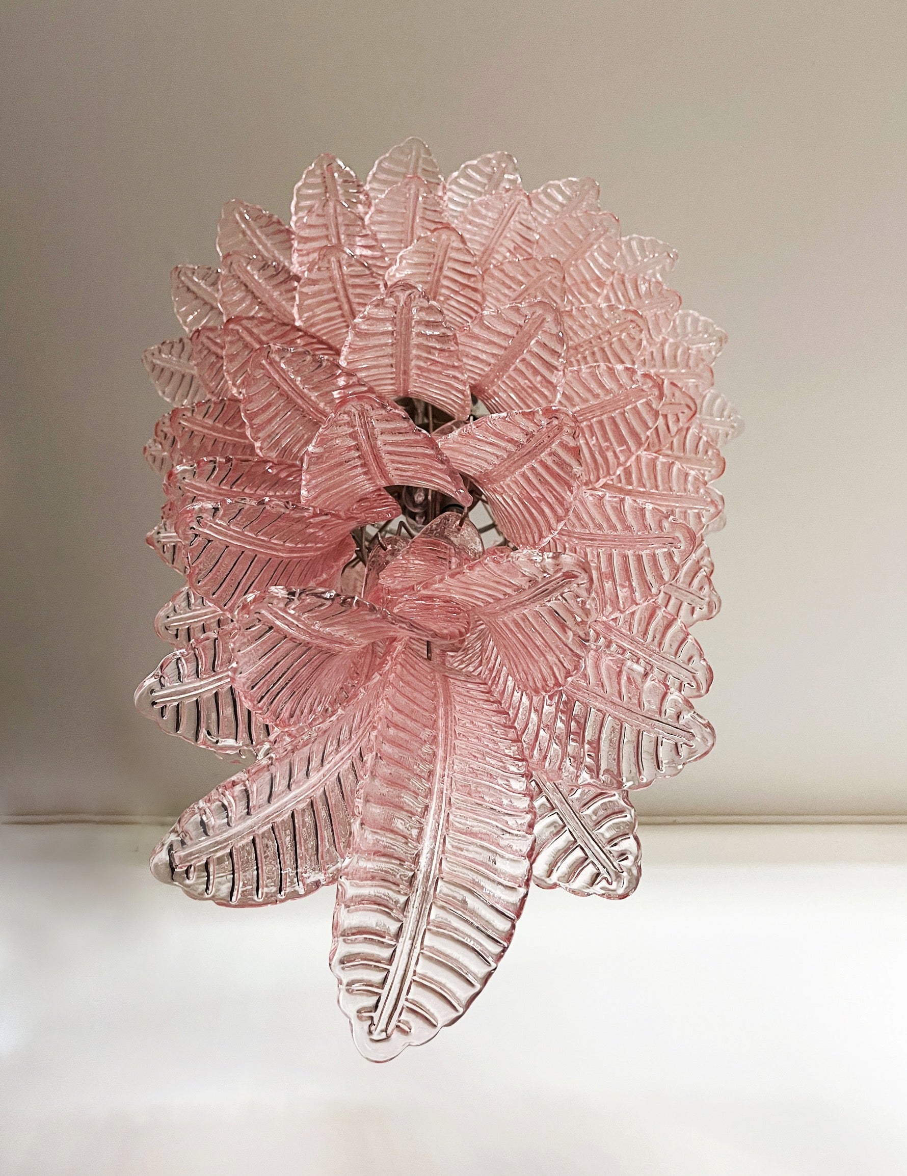 Murano Lysekrone – 83 Rosa Felciglass – detalj 6 – Murano Classics