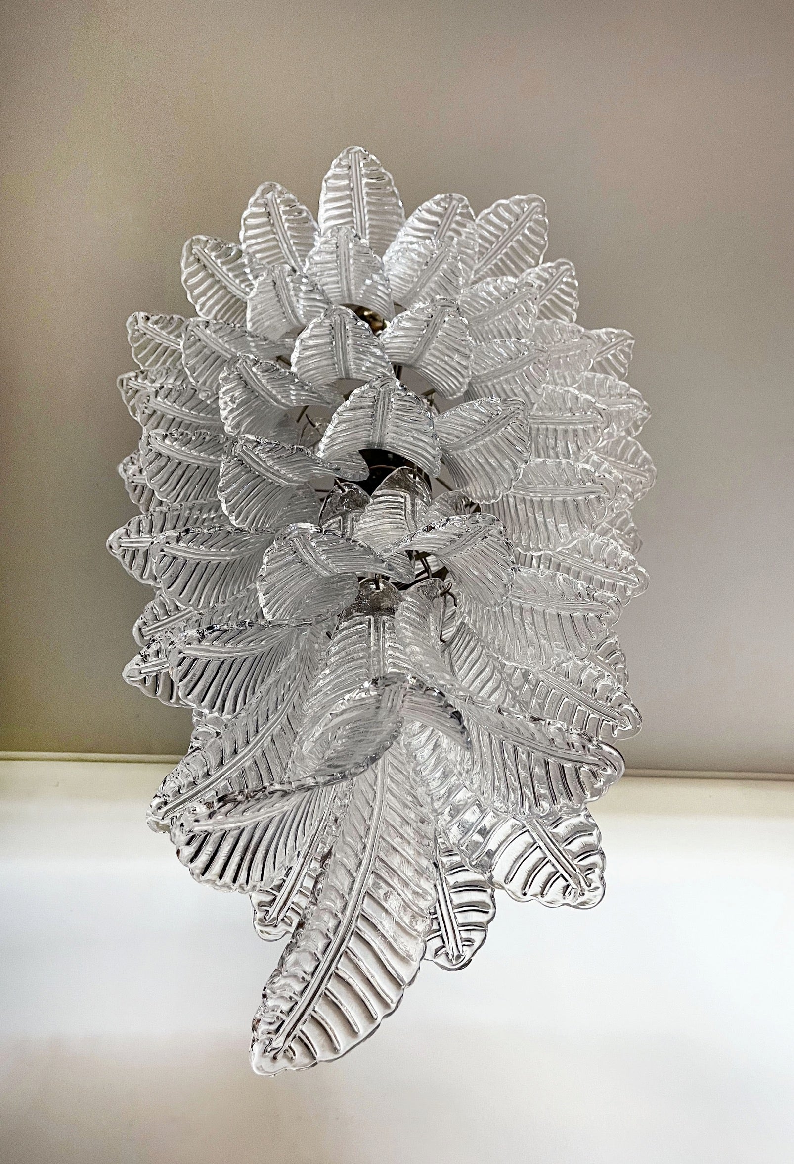 Murano Lysekrone – 83 Klare Felciglass – detalj 5 – Murano Classics