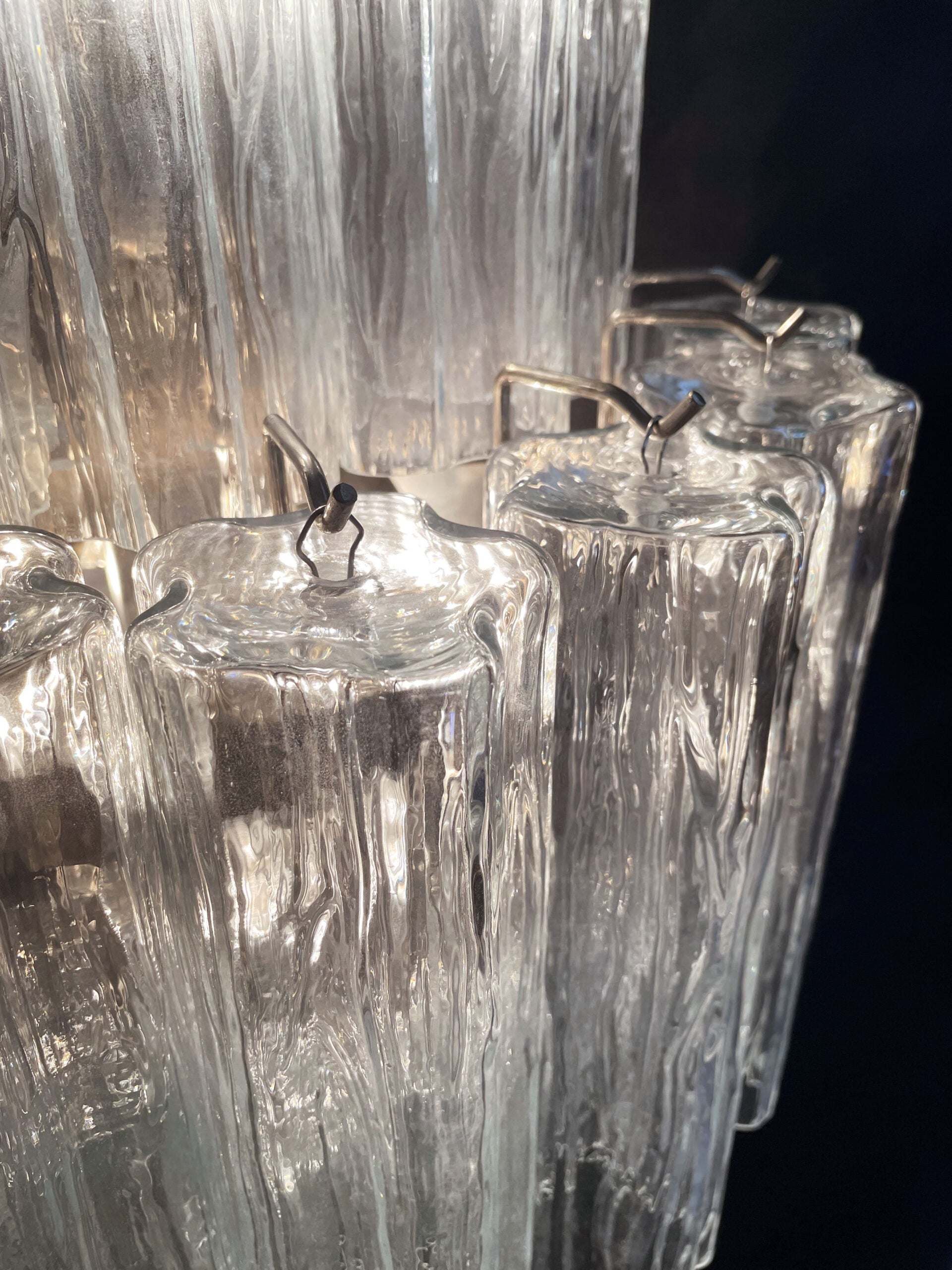 Murano Vegglampe – 18 Klare Prismeglass – 2 stk – detalj 8 – Murano Classics