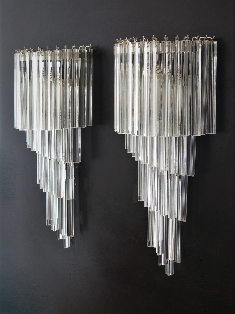 Murano Vegglampe – 41 Klare Prismeglass – 2 stk – detalj 6 – Murano Classics
