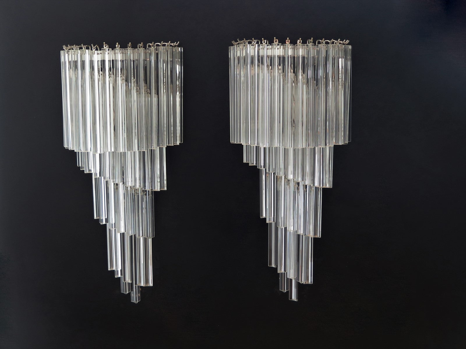 Murano Vegglampe – 41 Klare Prismeglass – 2 stk – detalj 8 – Murano Classics
