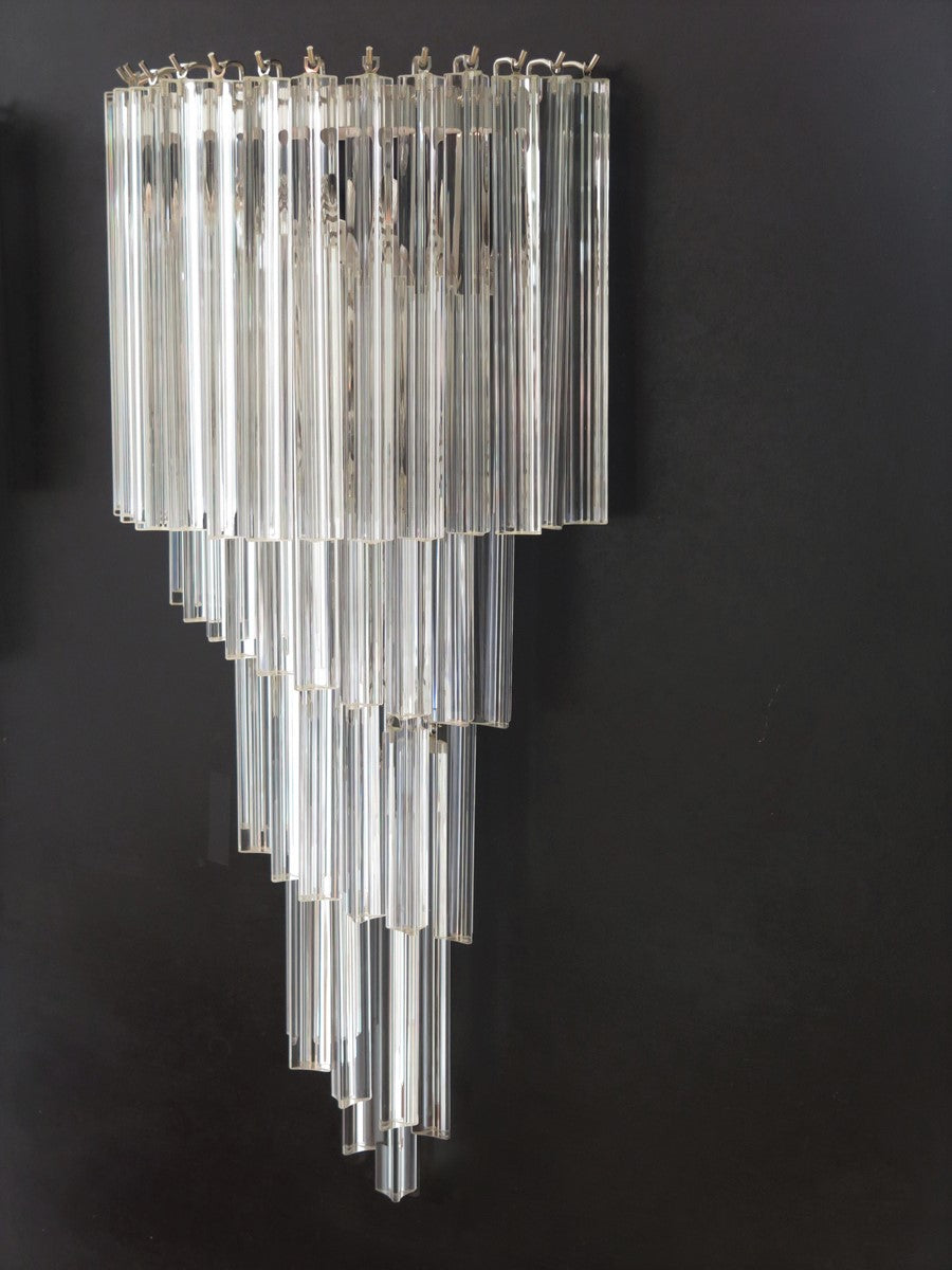 Murano Vegglampe – 41 Klare Prismeglass – 2 stk – detalj 3 – Murano Classics