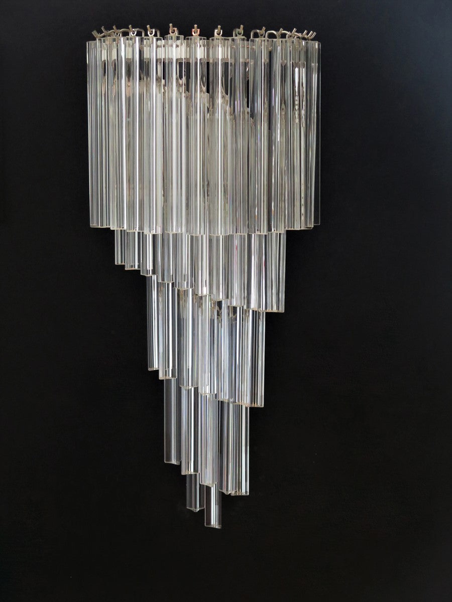 Murano Vegglampe – 41 Klare Prismeglass – 2 stk – detalj 7 – Murano Classics