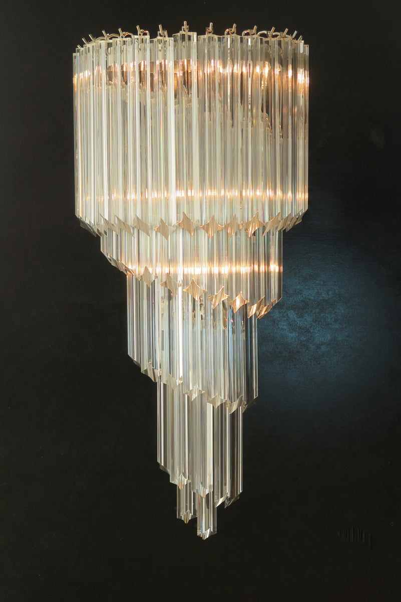 Murano Vegglampe – 41 Klare Prismeglass – 2 stk – detalj 4 – Murano Classics