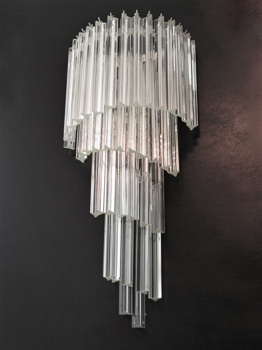 Murano Vegglampe – 41 Klare Prismeglass – 2 stk – detalj 4 – Murano Classics