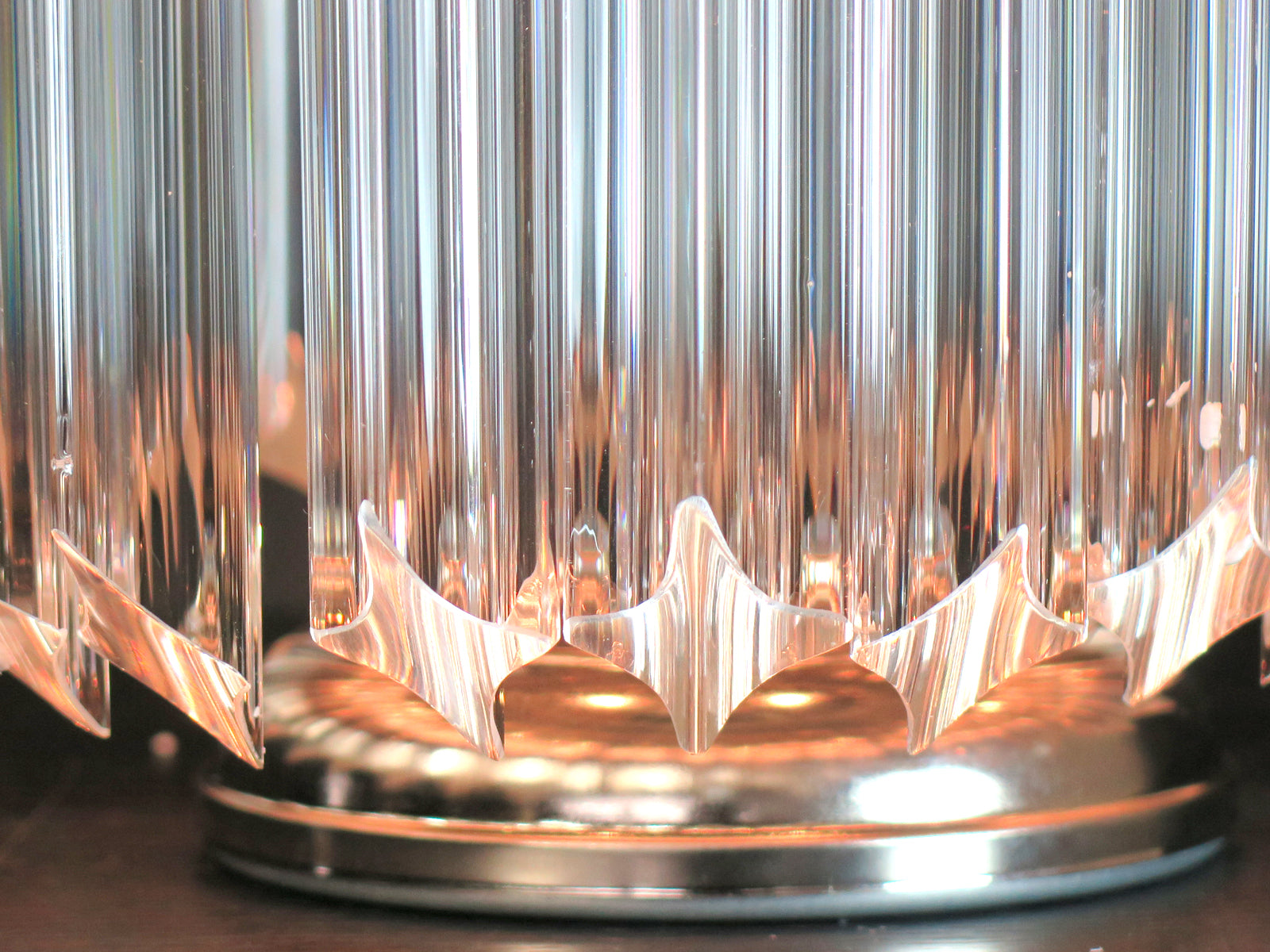 Murano Bordlampe – 24 Klare Prismeglass – 2 stk – detalj 2 – Murano Classics