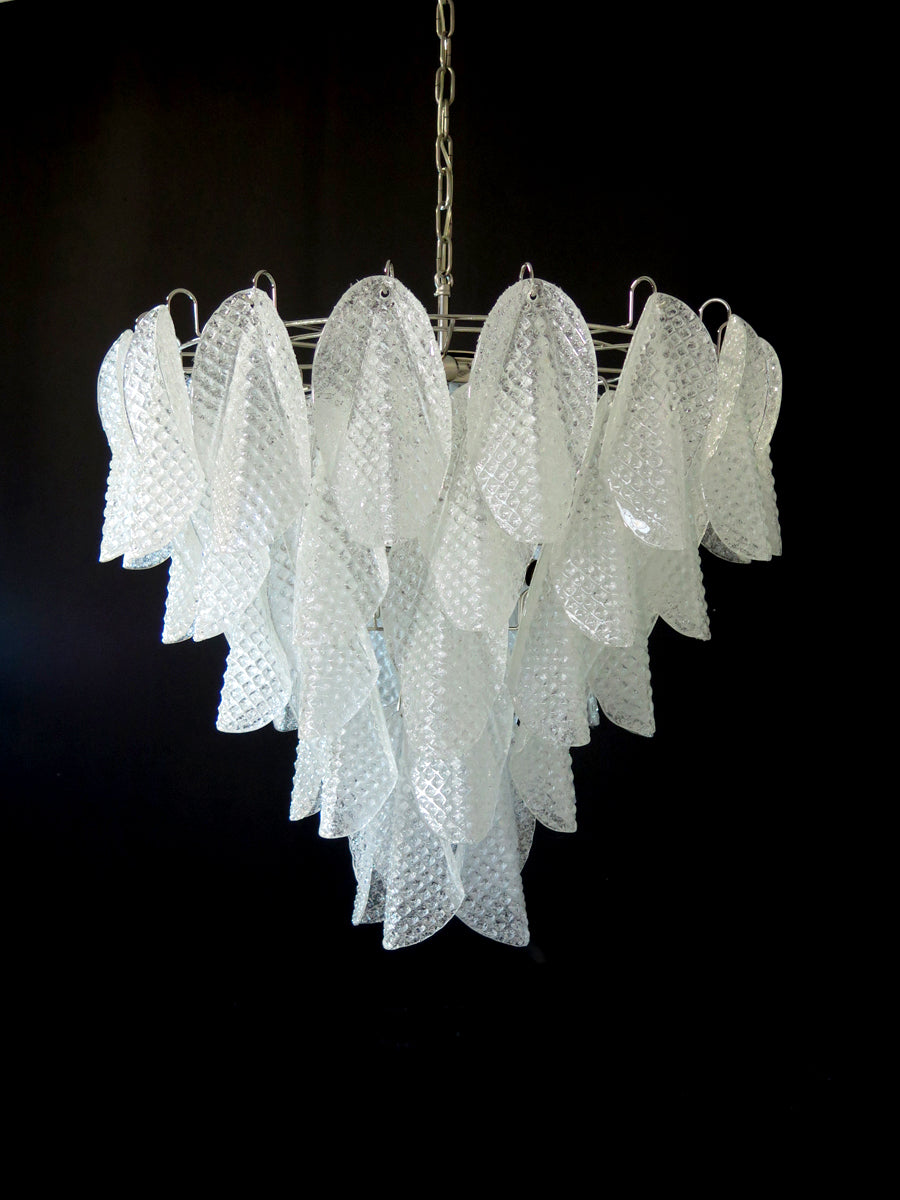 Murano Lysekrone – 50 Klare Rondiniglass – detalj 5 – Murano Classics