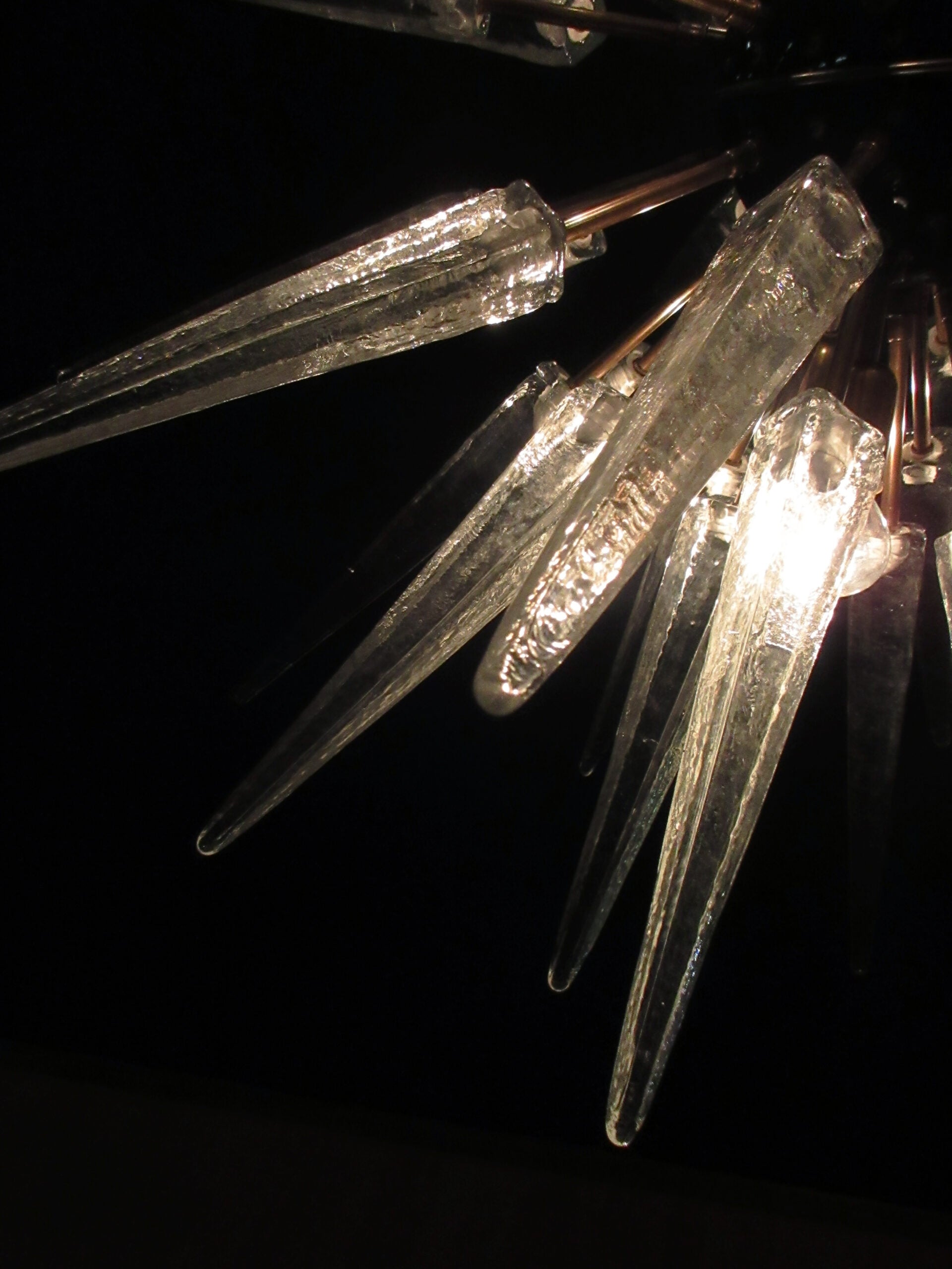 Murano Lysekrone – 51 Klare Sputnik – detalj 11 – Murano Classics