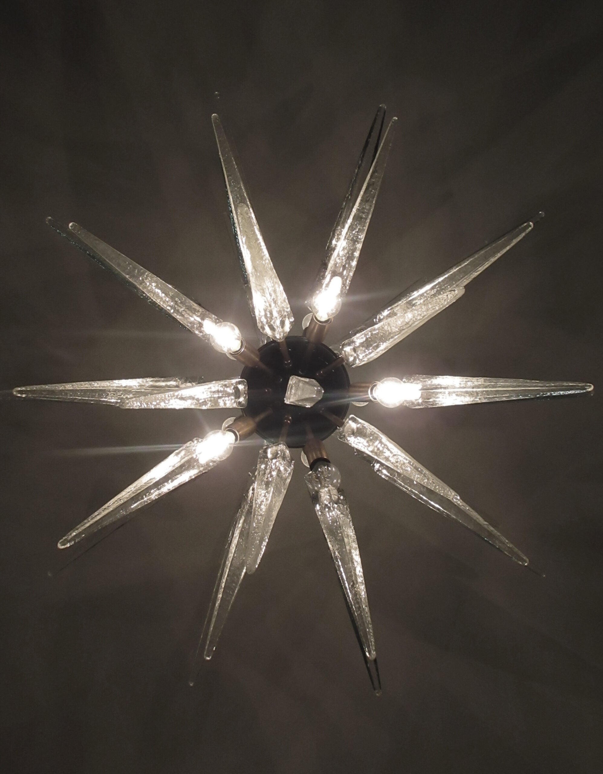 Murano Lysekrone | 51 Klare Sputnik