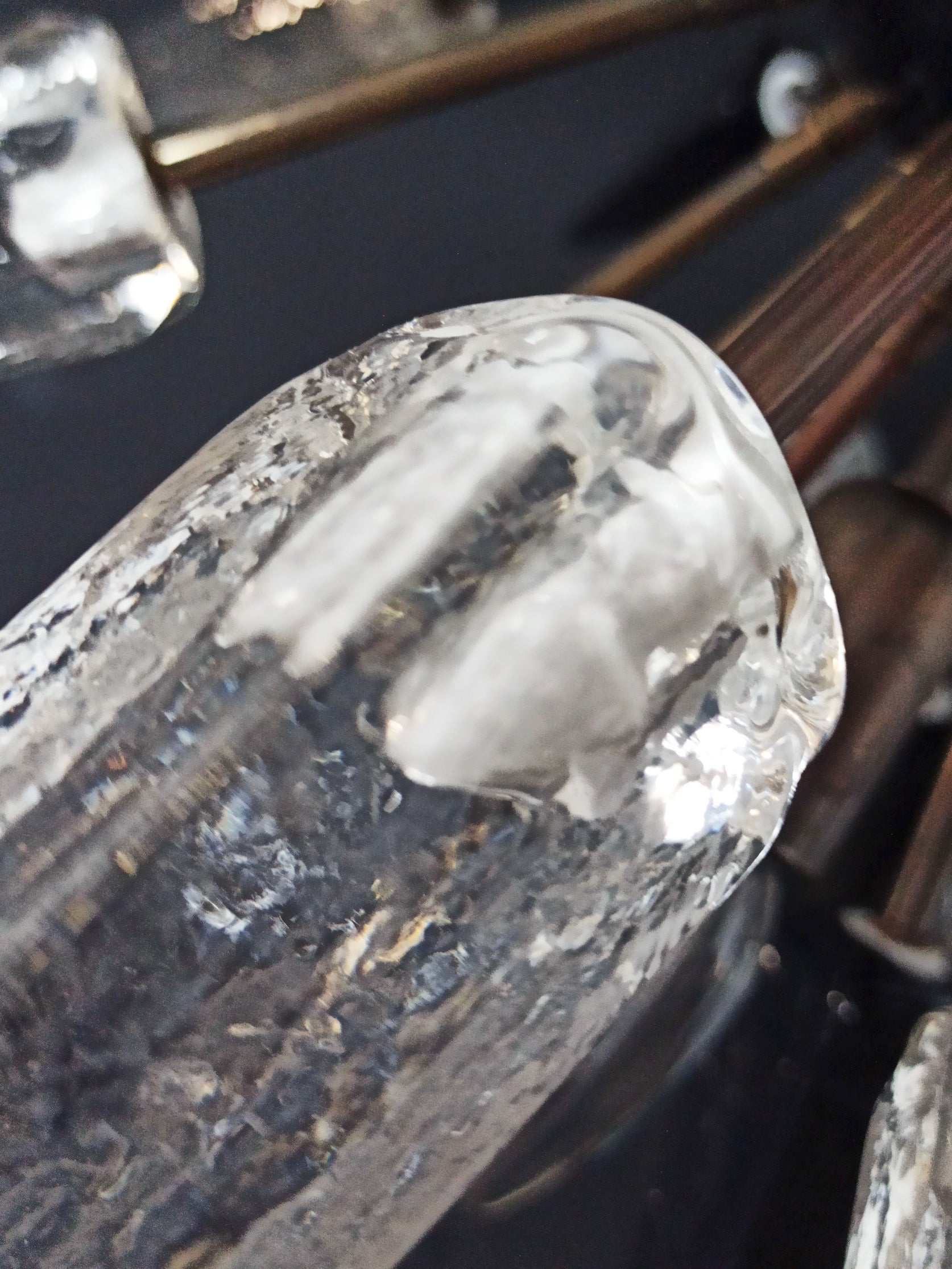 Murano Lysekrone – 51 Klare Sorte Sputnik – detalj 7 – Murano Classics