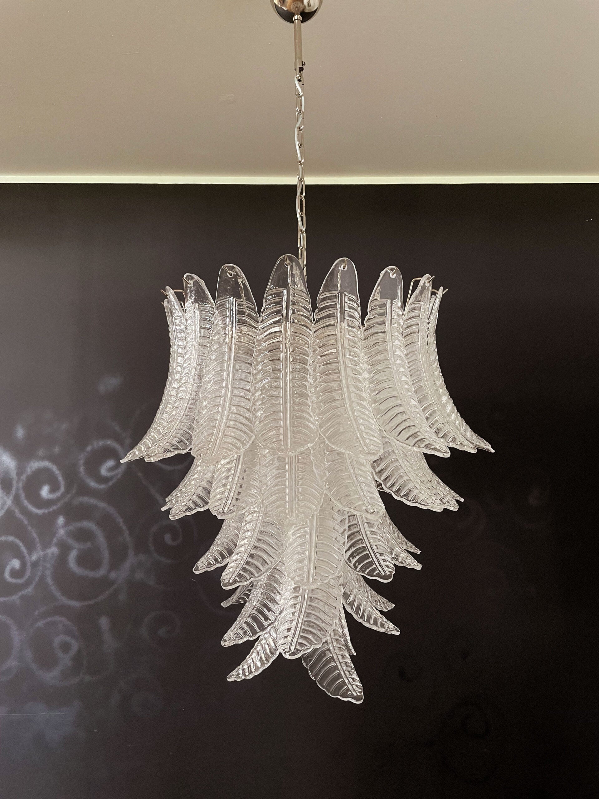 Murano Lysekrone – 52 Klare Felciglass – detalj 7 – Murano Classics