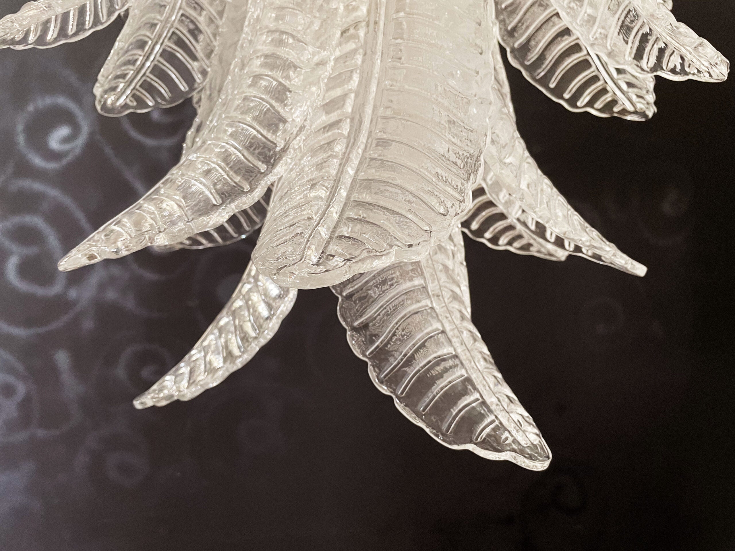 Murano Lysekrone – 52 Klare Felciglass – detalj 5 – Murano Classics
