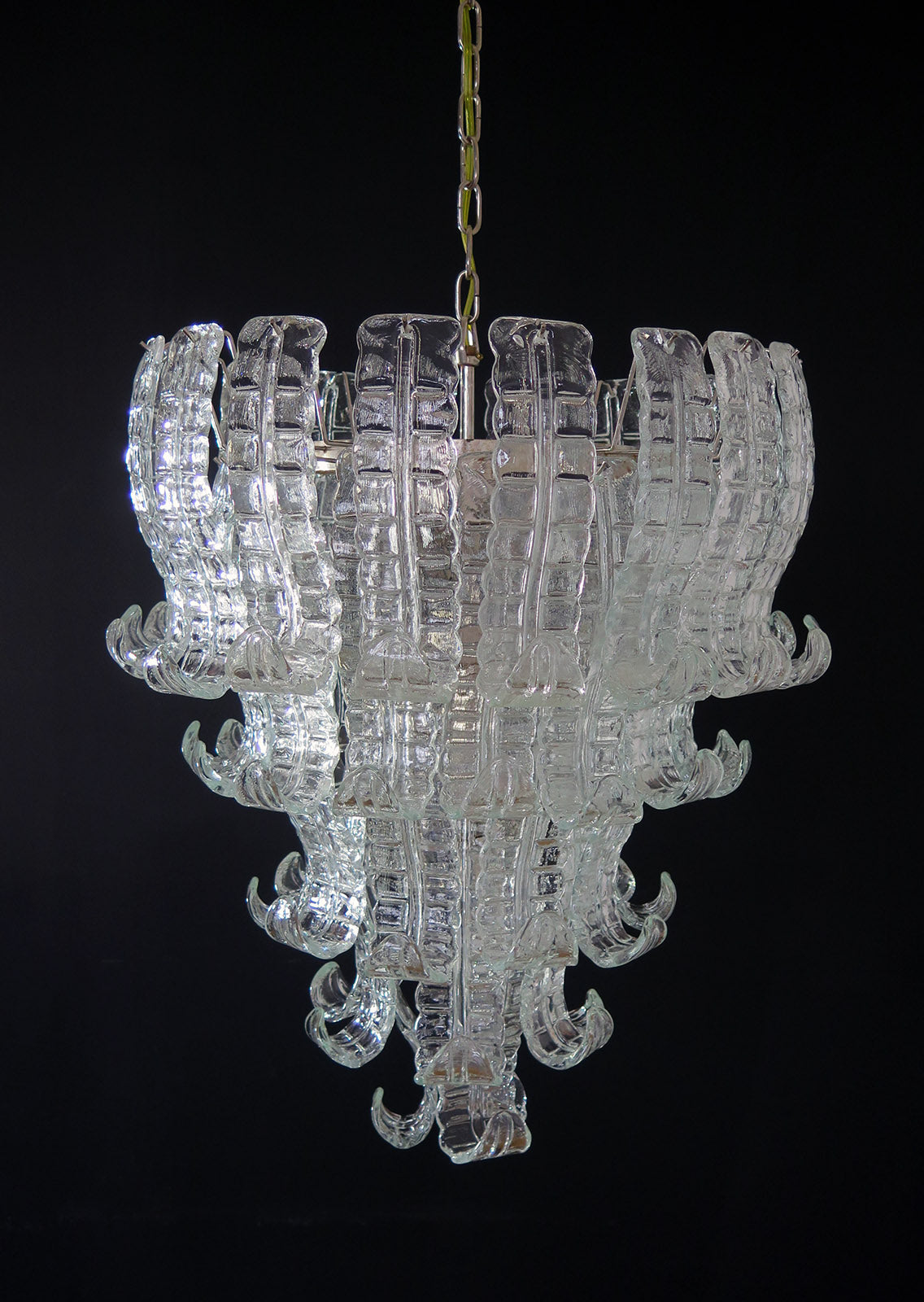 Murano Lysekrone – 52 Klare Felciglass – Murano Classics