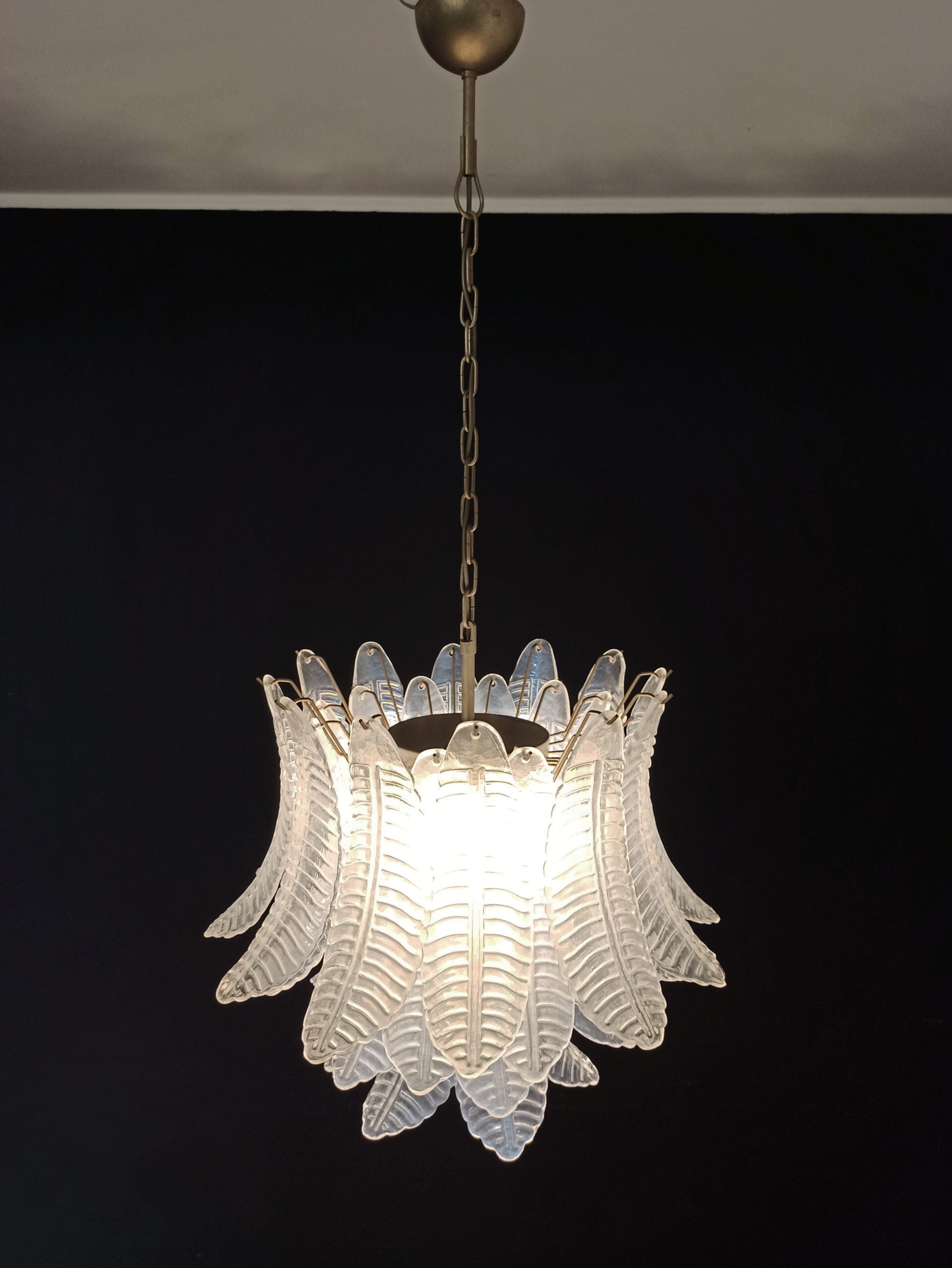 Murano Lysekrone | 36 Klare Iris Felciglass