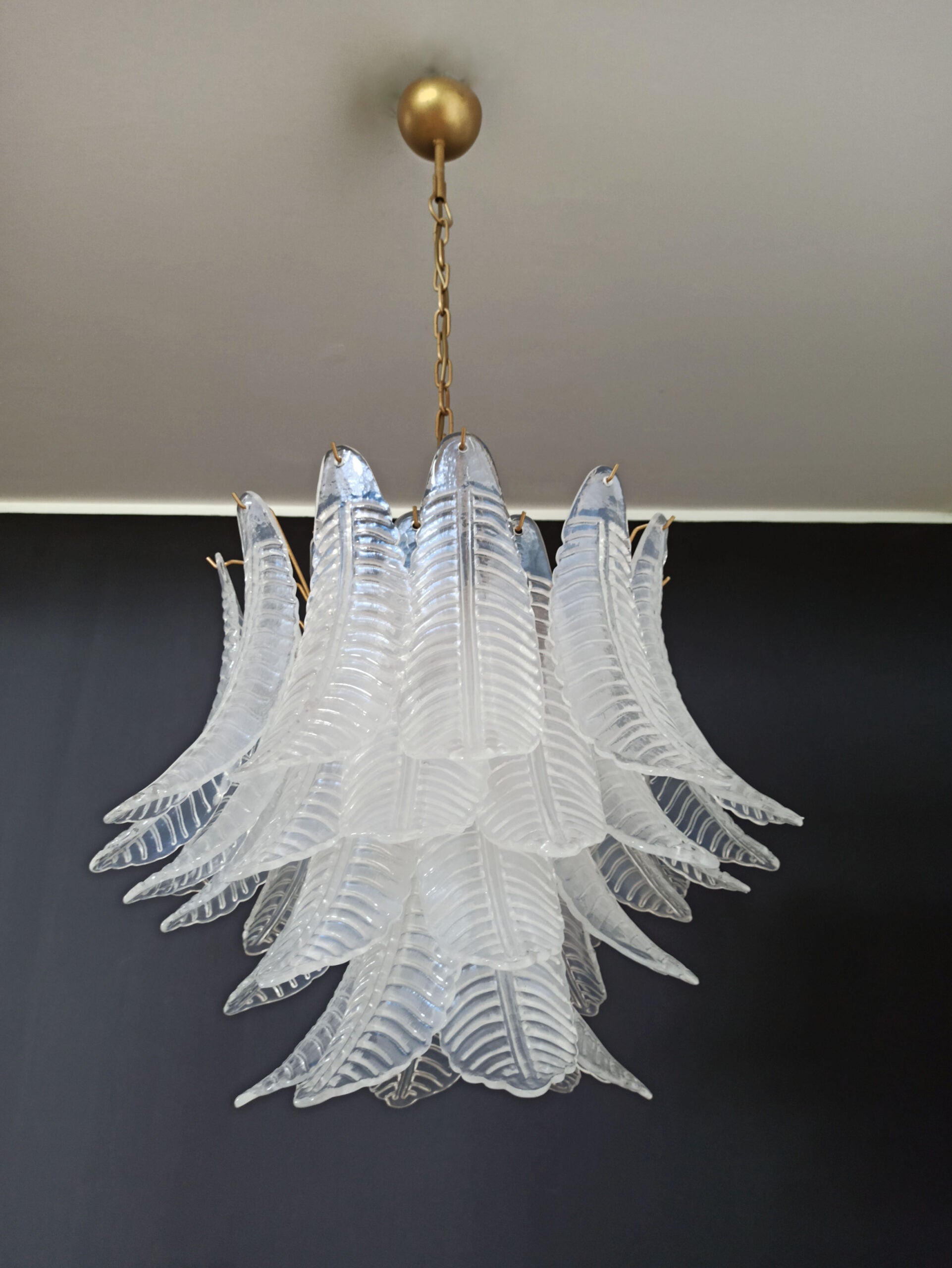 Murano Lysekrone | 36 Klare Iris Felciglass